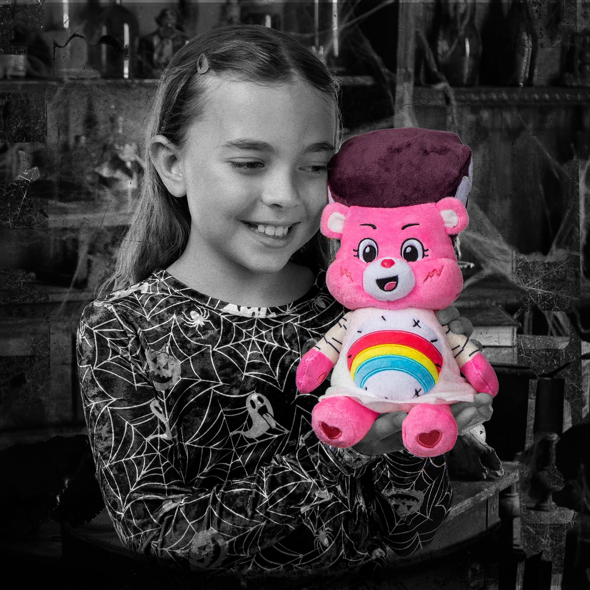 Care Bears Universal Monsters - Bride of Frankenstein Cheer Bear 22cm Plush Toy 6