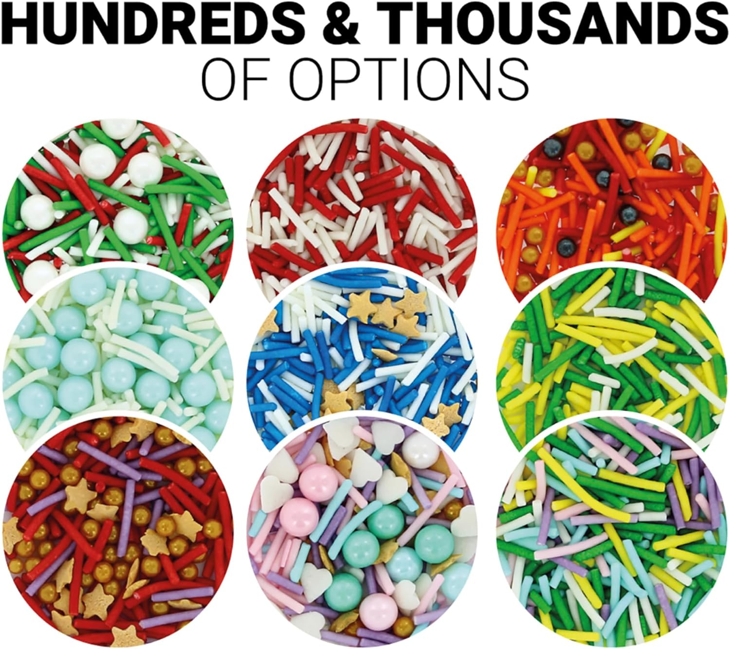 Culpitt Select Edible Gold Stars - Cake Sprinkle Decorations 500g 6