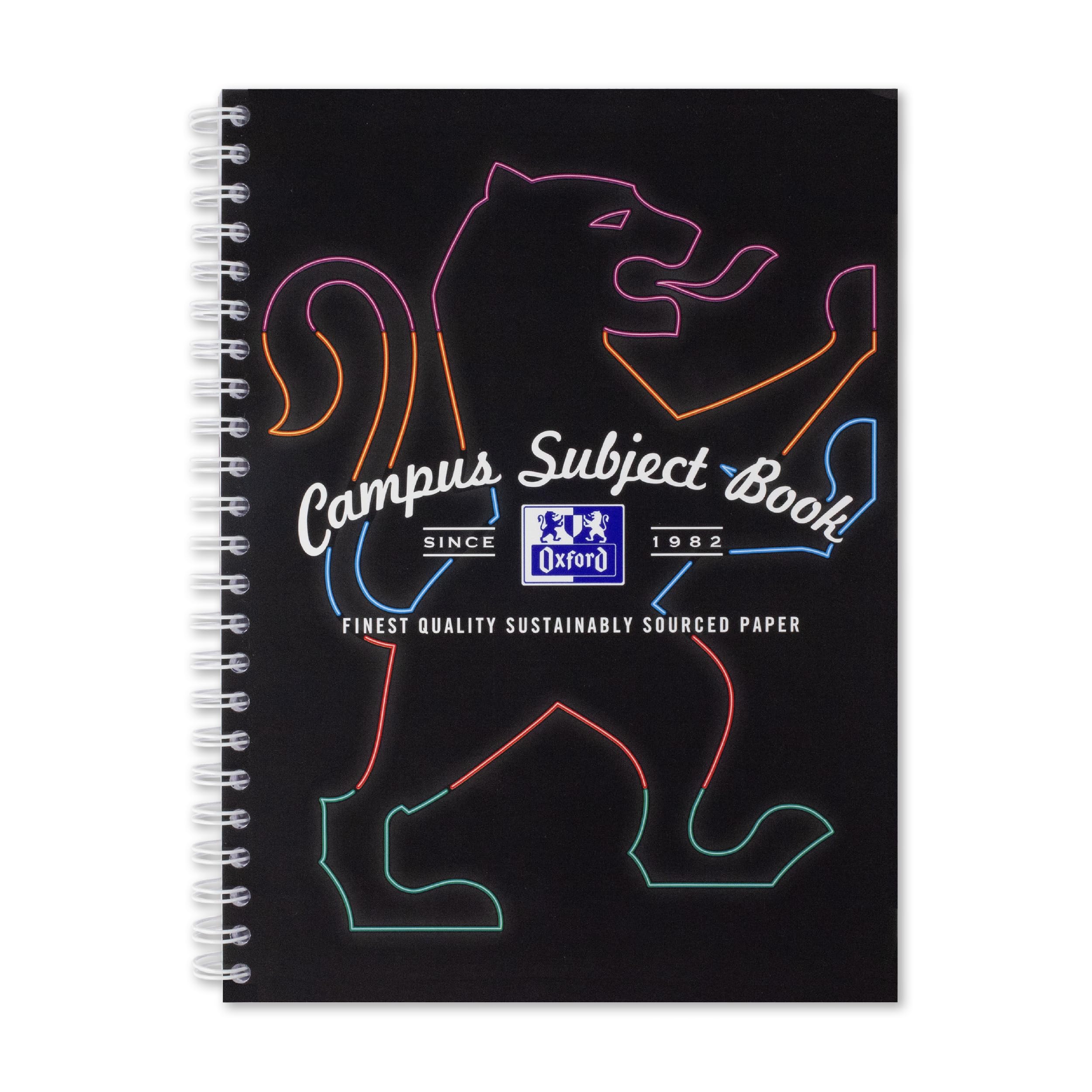 Oxford Campus A4 Subject Notebook - Digital Dividers | Wirebound | 160 Pages