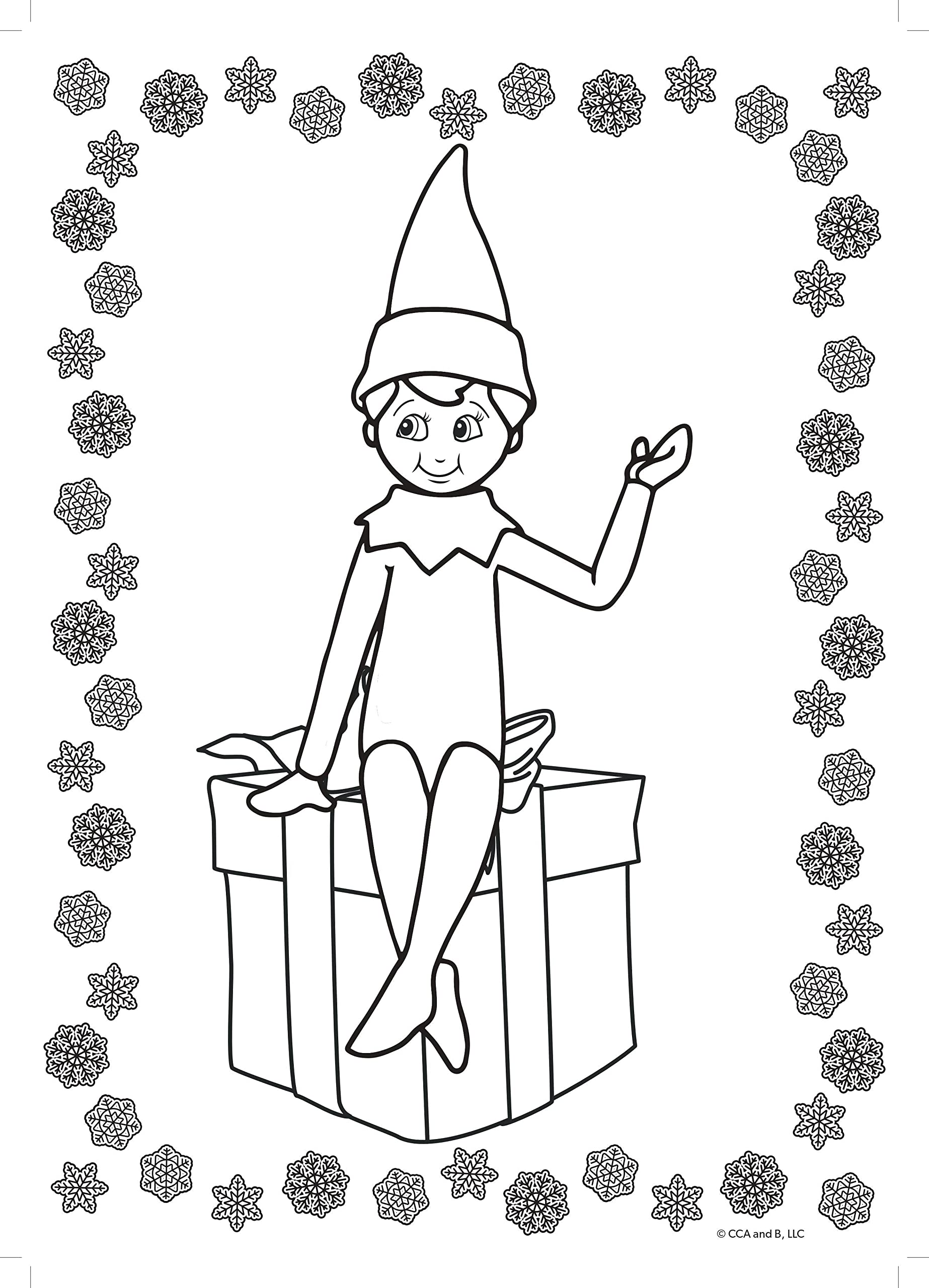 Elf on the Shelf Jumbo Colouring Book - 160 Pages of Christmas Activities for Kids 5
