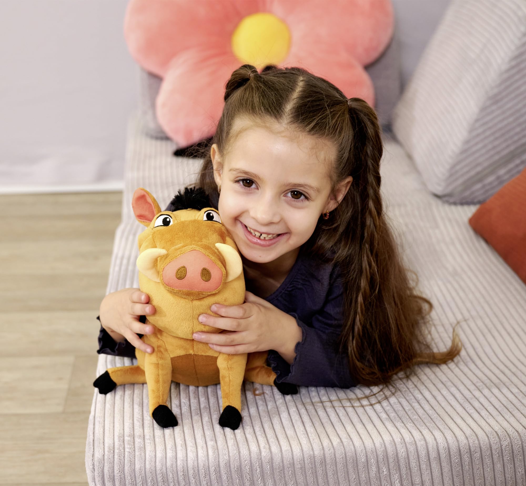 Simba The Lion King Pumbaa Stuffed Toy - 30 Years Edition | 25cm | Polyester 5