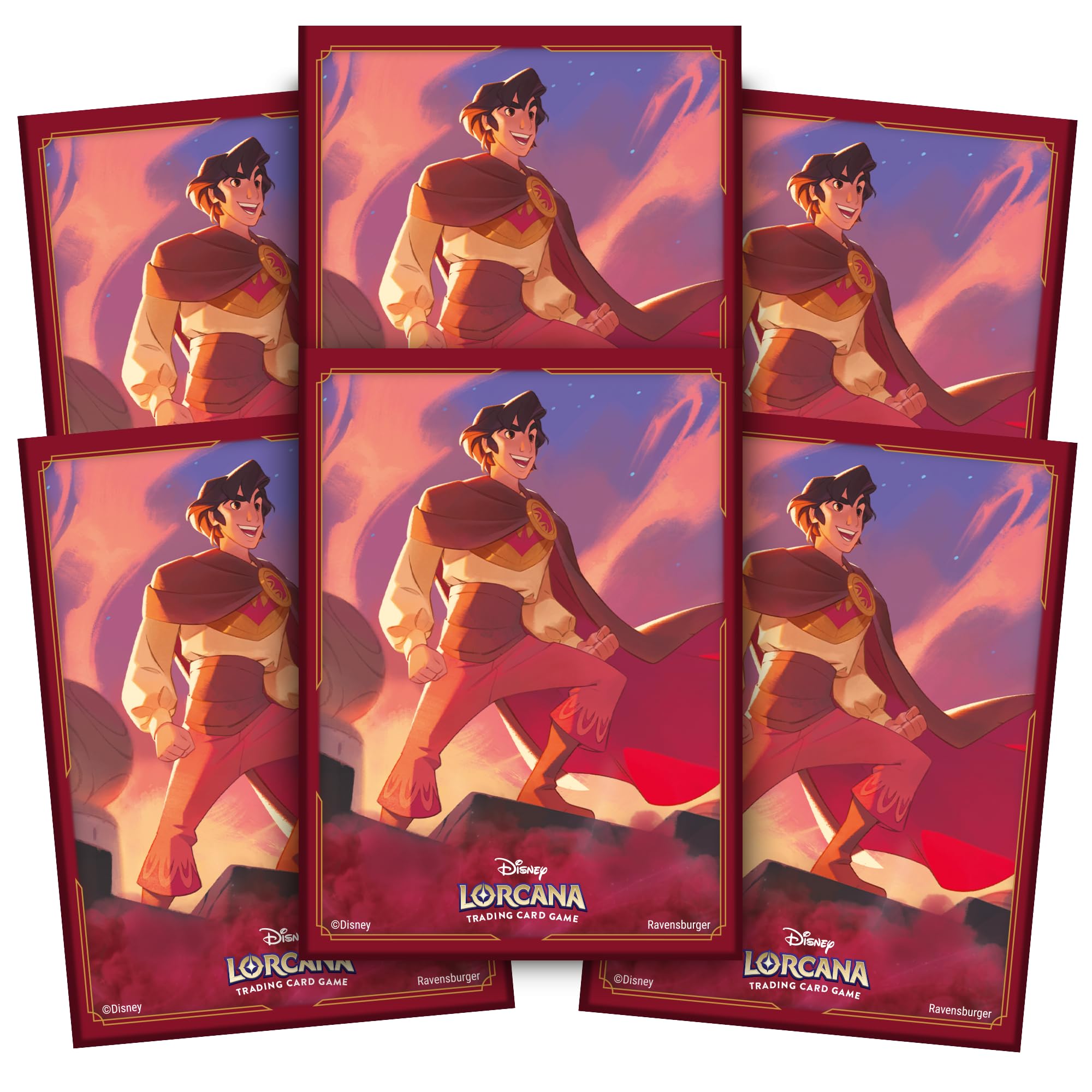 Ravensburger Disney Lorcana TCG Aladdin Card Sleeves - Heroic Outlaw by Nicholas Kole 8