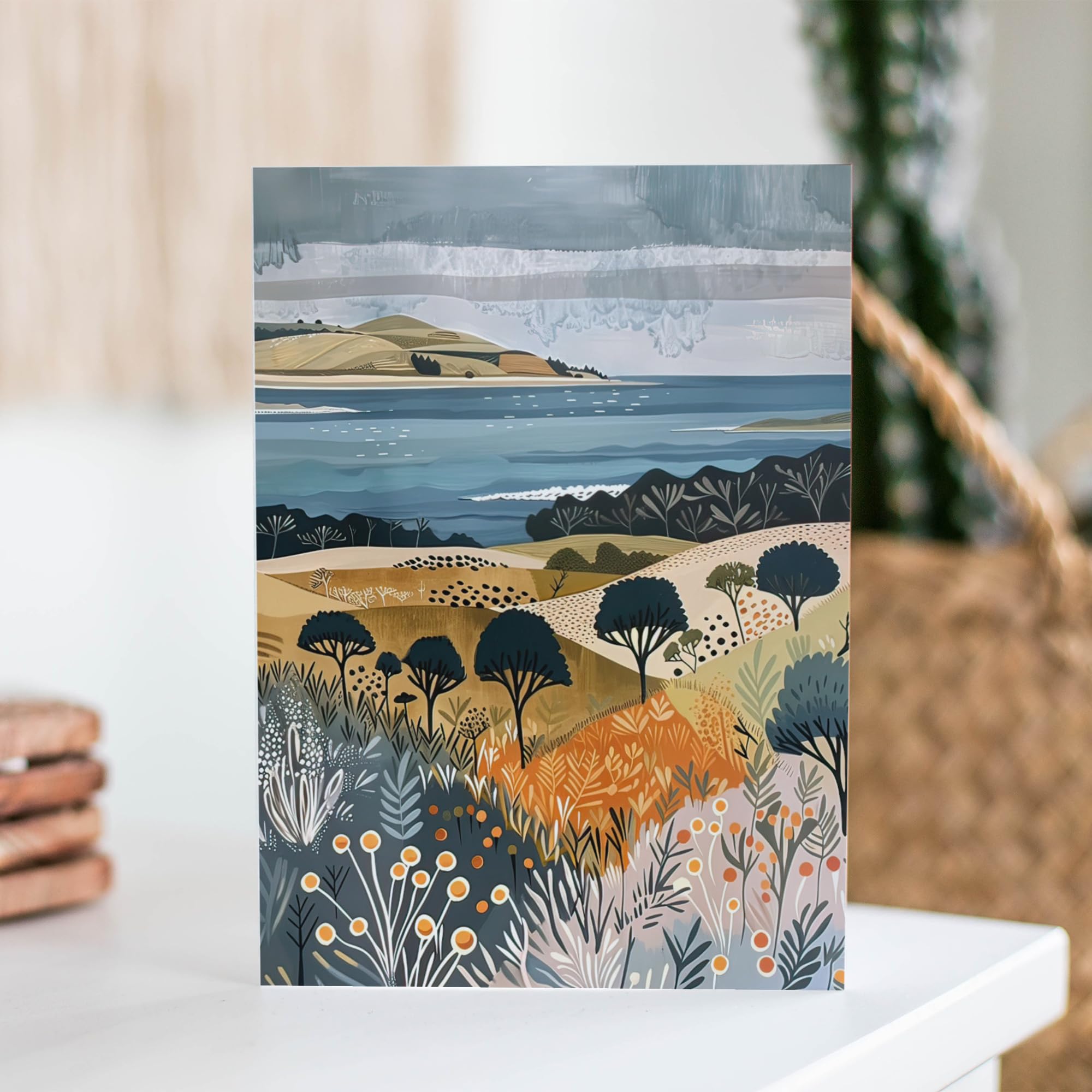 Artery8 Cromarty Scottish Highlands Painting Blank Greeting Card | 12.5 x 17.5 cm | Premium Art Paper 2