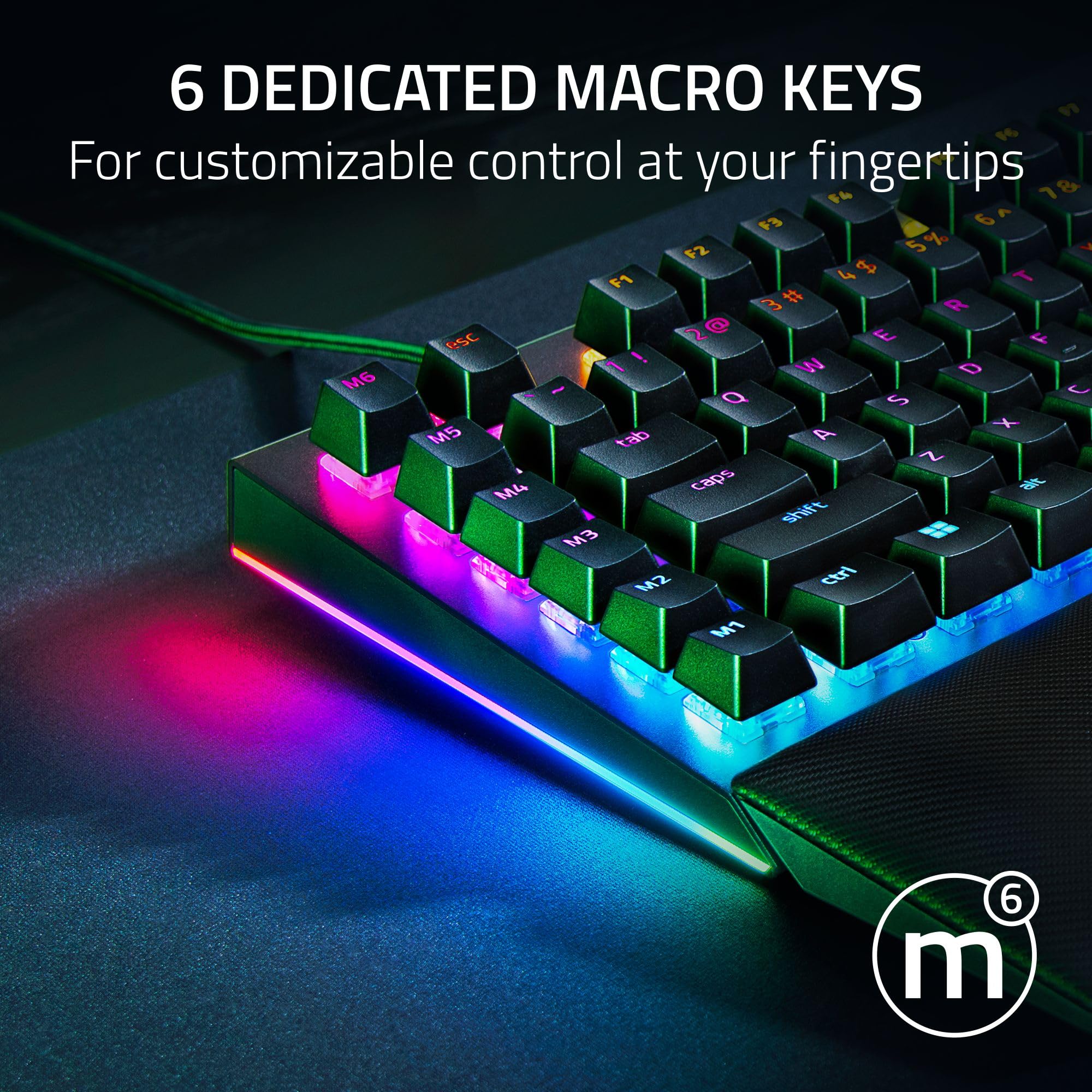 Razer BlackWidow V4 - Green Switch Mechanical Gaming Keyboard with Chroma RGB 7