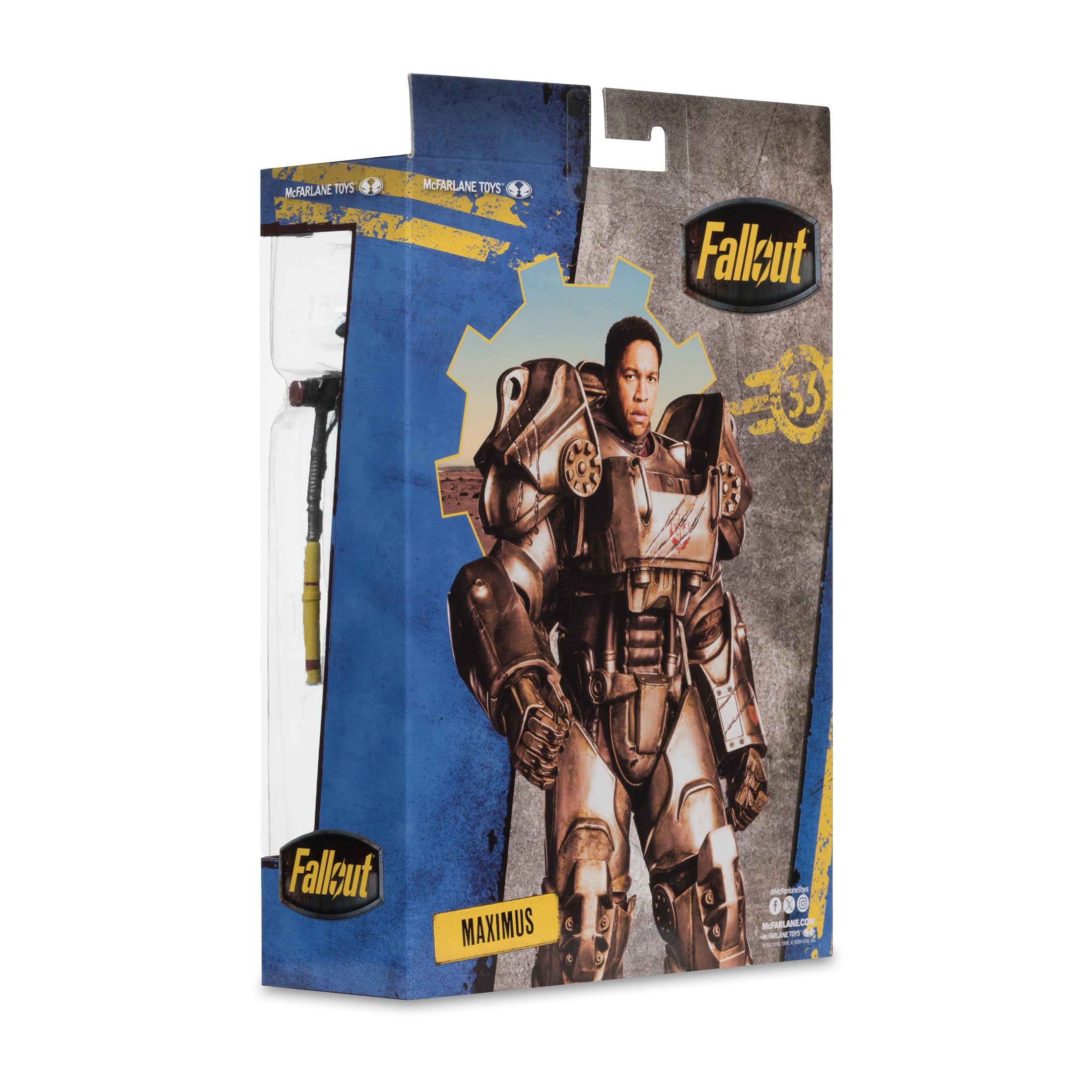 McFarlane Fallout Maximus 7in Deluxe Action Figure - Ultra Articulated Collectible with Accessories 7
