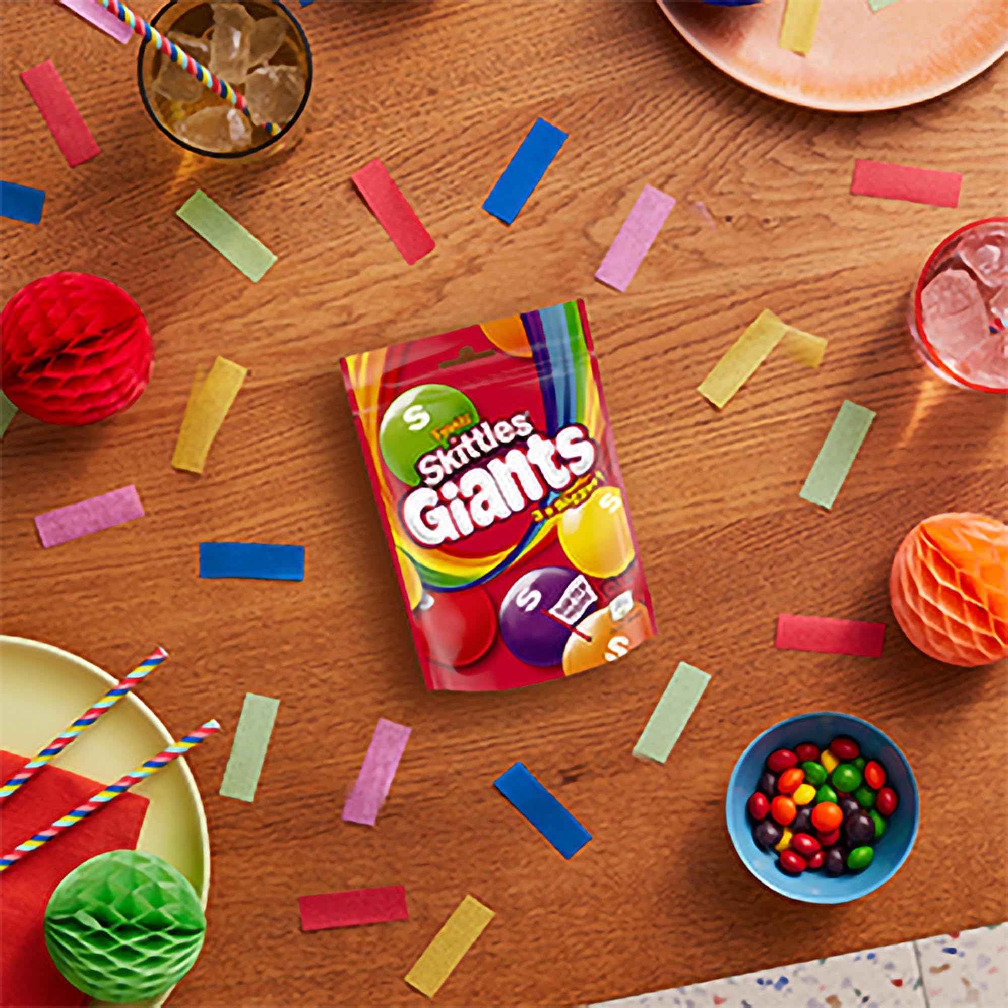 Skittles Giants Fruit Flavoured Sweets - 3x Bigger Size | 132g Bag 6