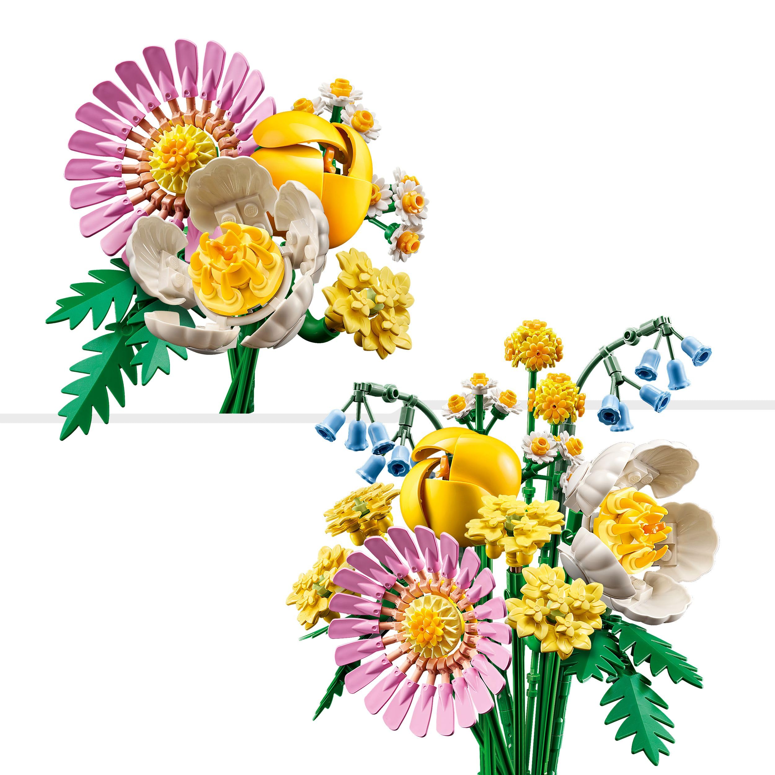 LEGO Botanicals Petite Sunny Bouquet – 373-teiliges Bauset für Kinder ab 9 Jahren 5