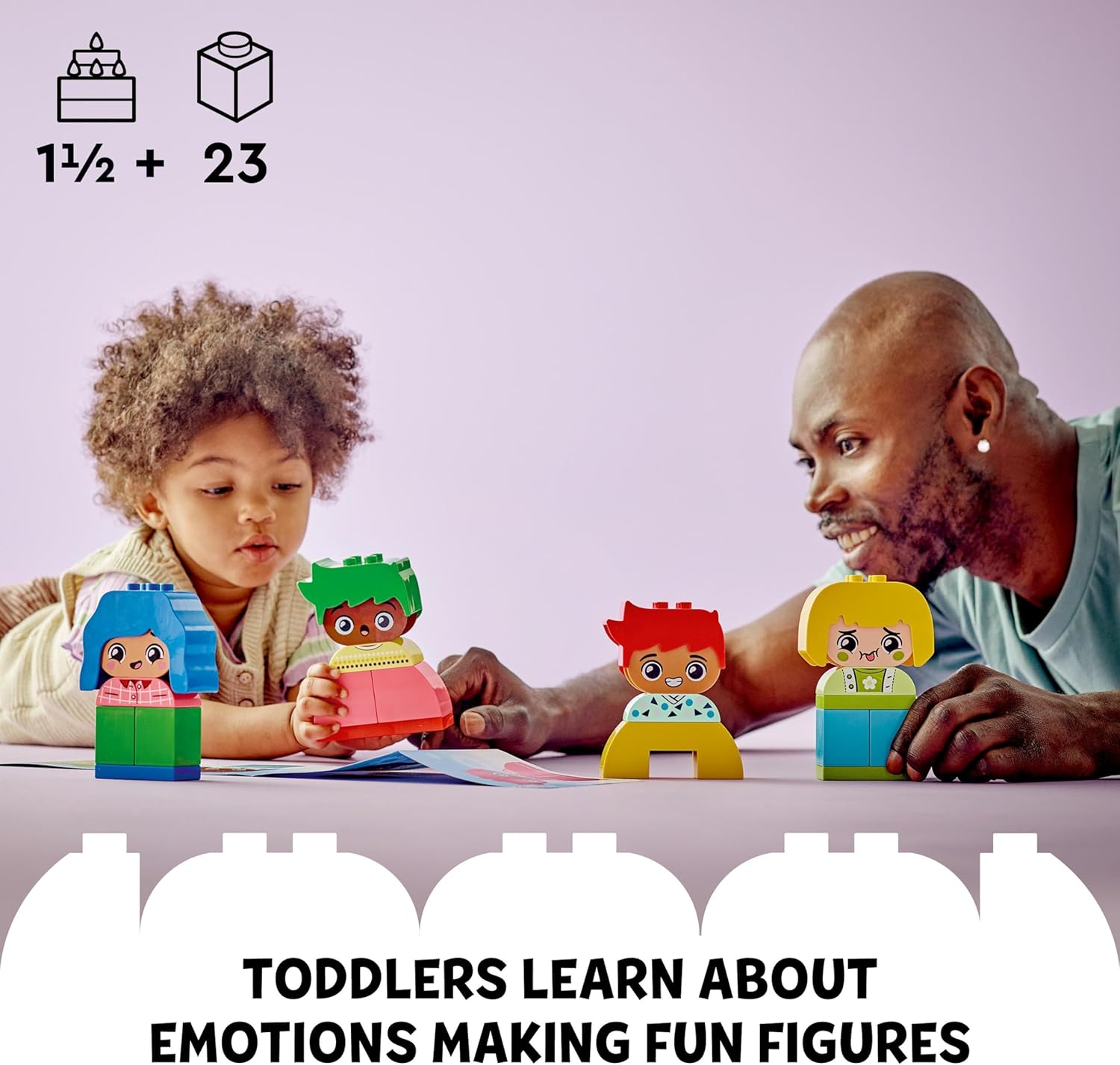 LEGO DUPLO My First Big Feelings & Emotions - Educational Building Set for Toddlers 18 Months+ 6