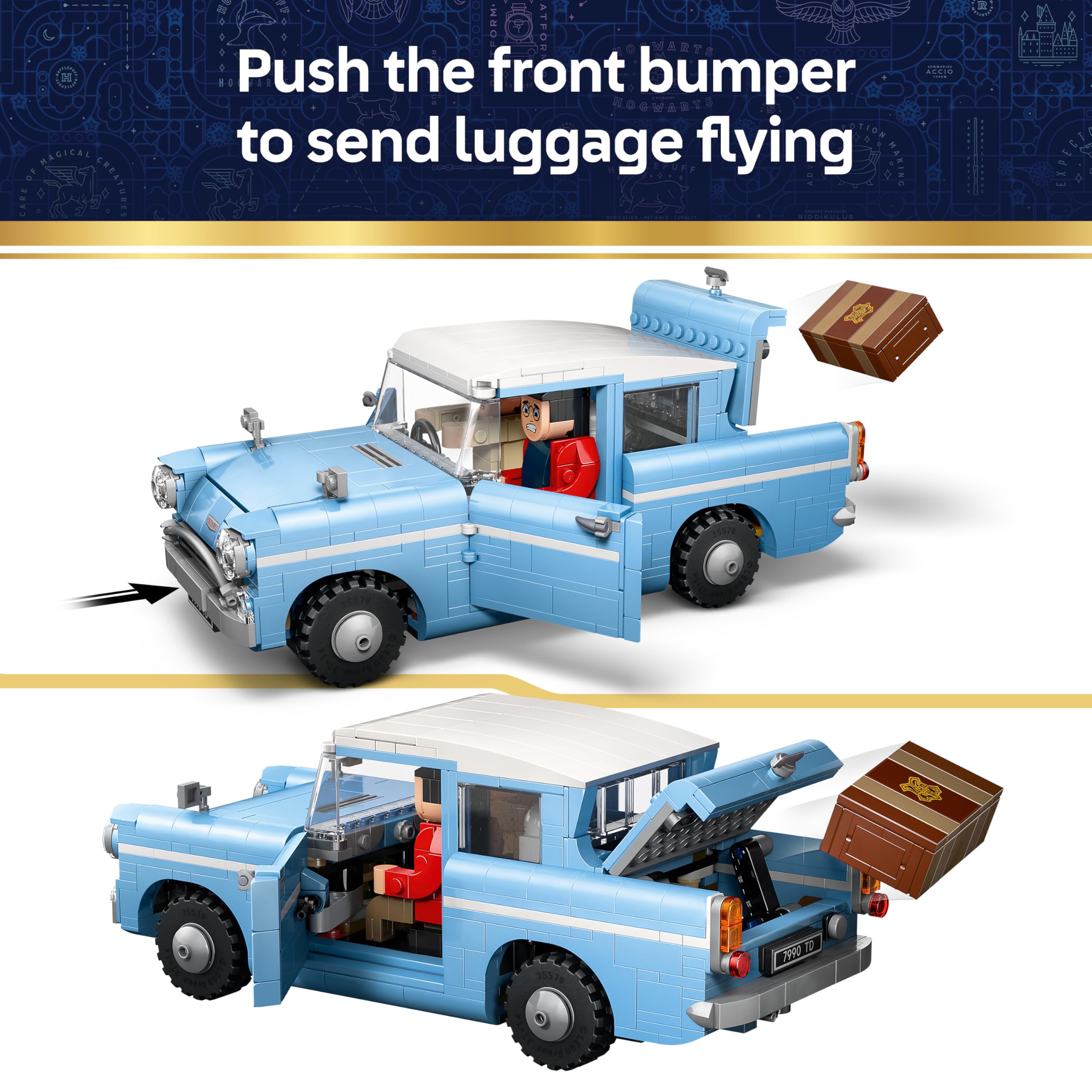 LEGO Harry Potter Enchanted Flying Ford Anglia Car Model Kit 76470 | Ages 14+ 5