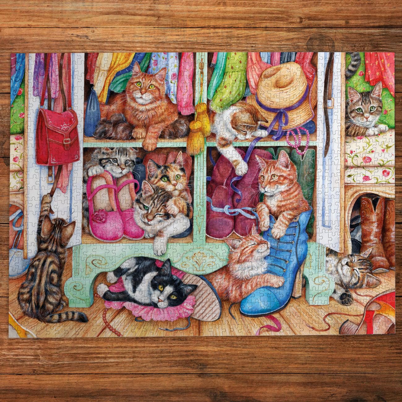 Gibsons Puss in Boots 1000 Piece Jigsaw Puzzle for Adults by Debbie Cook | 68 x 49 cm 2