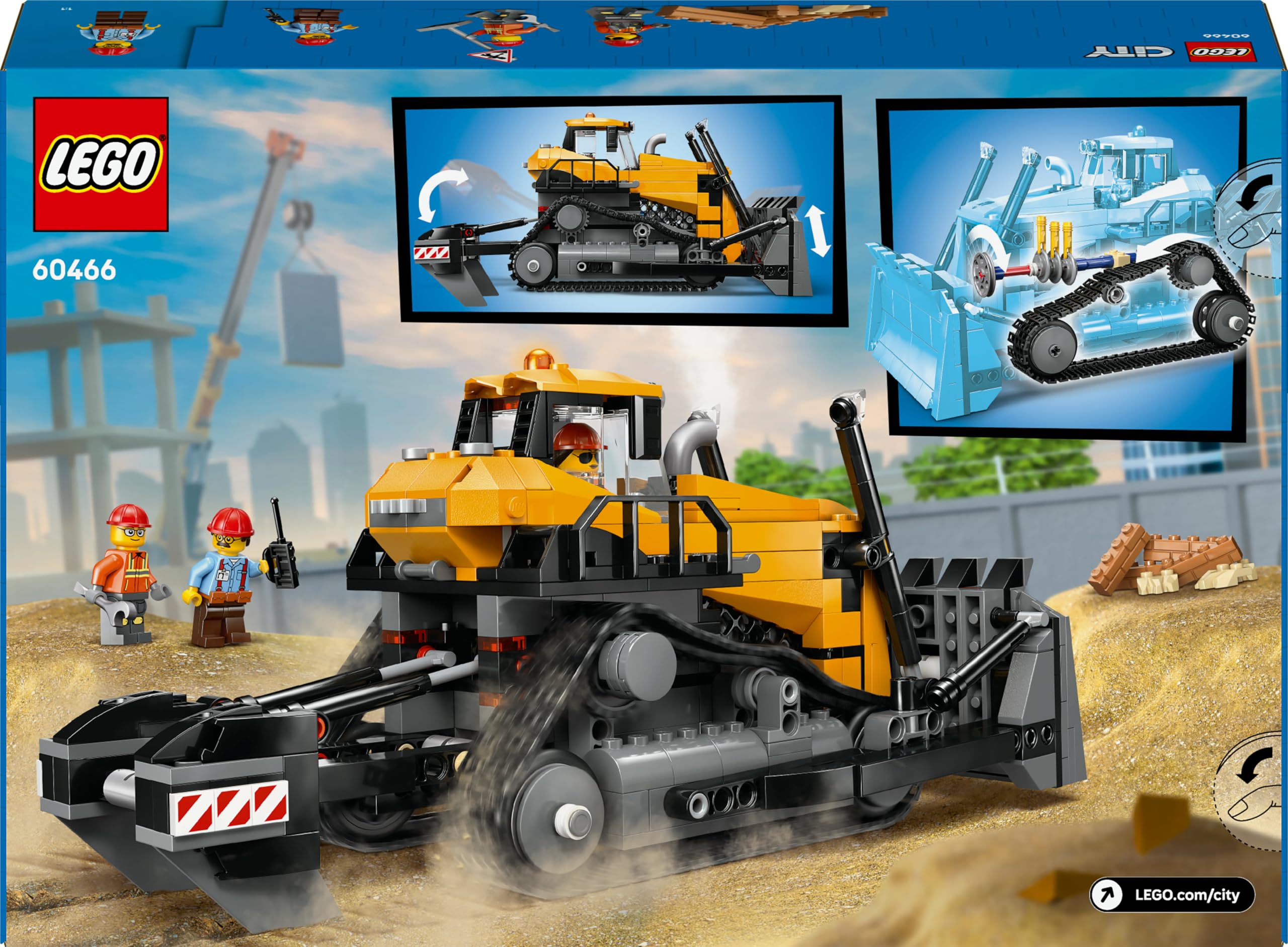 LEGO City Gelber Bulldozer – 682-teiliges Bauset für Kinder ab 8 Jahren 10