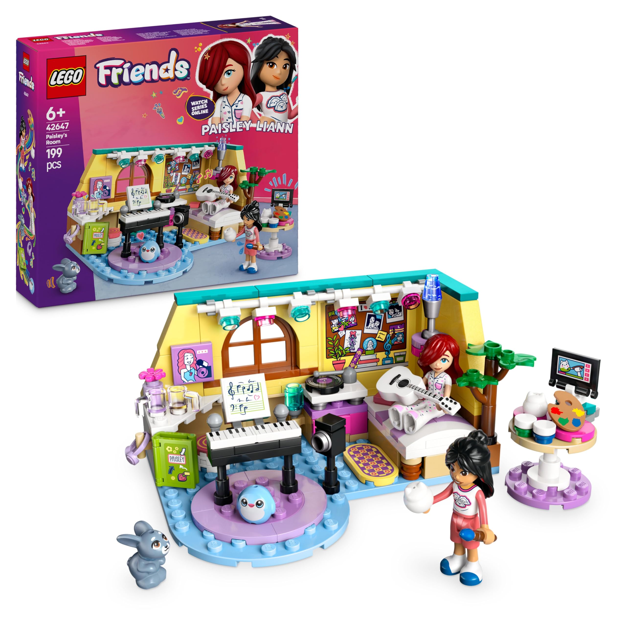 LEGO Friends Paisley’s Room Playset - Creative Building Toy for Kids 6+ 1