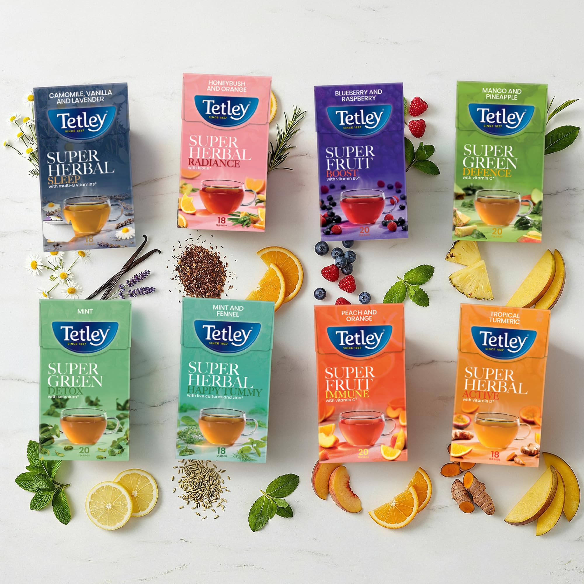 Tetley Super Green Tea Detox Mint - 20 Teabags | Selenium Added | Detox & Stress Relief 6