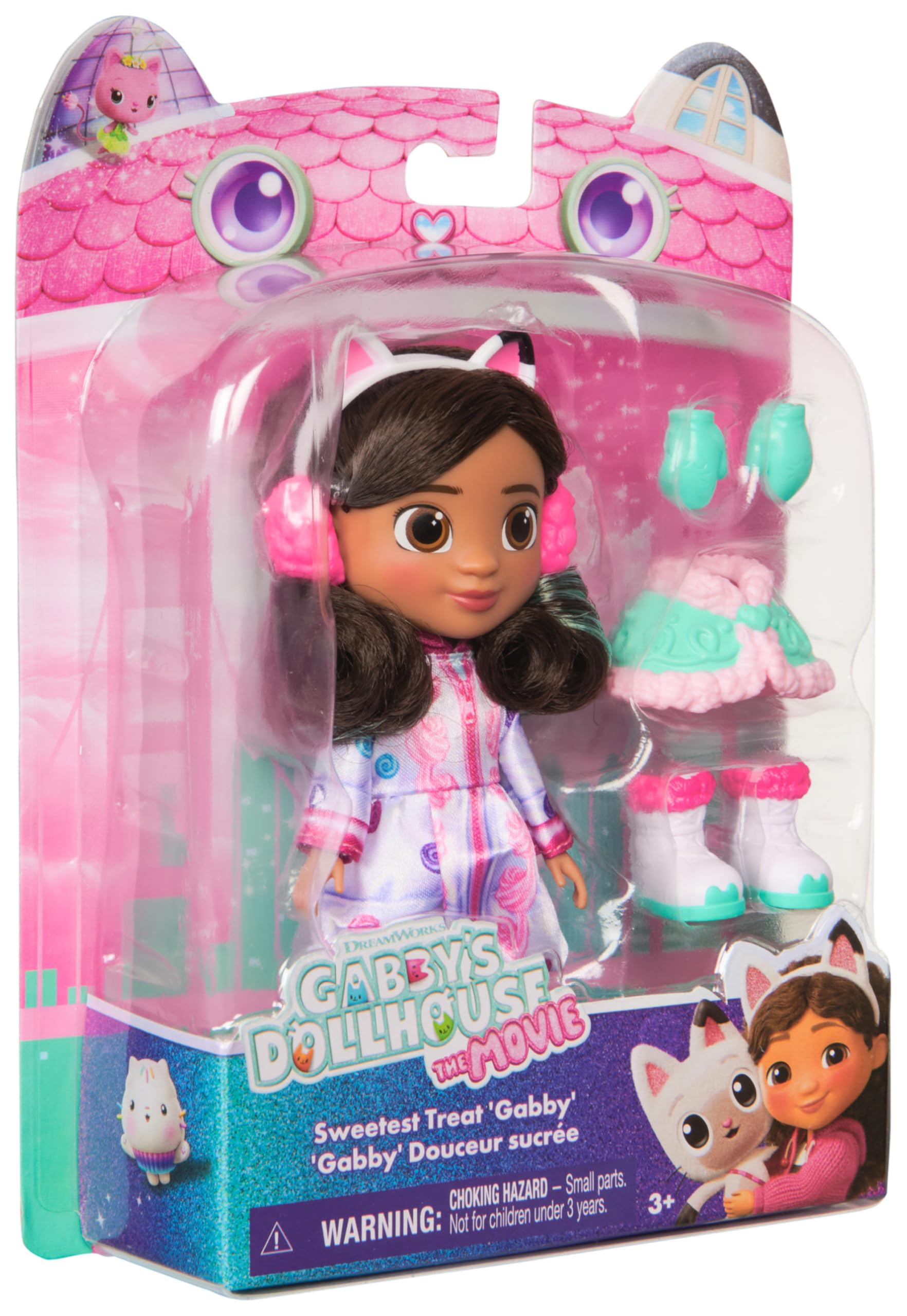 DREAMWORKS GABBY'S DOLLHOUSE Gabby's Dollhouse: The Movie, Sweetest Treat Gabby Doll - 15-cm | Unisex Children