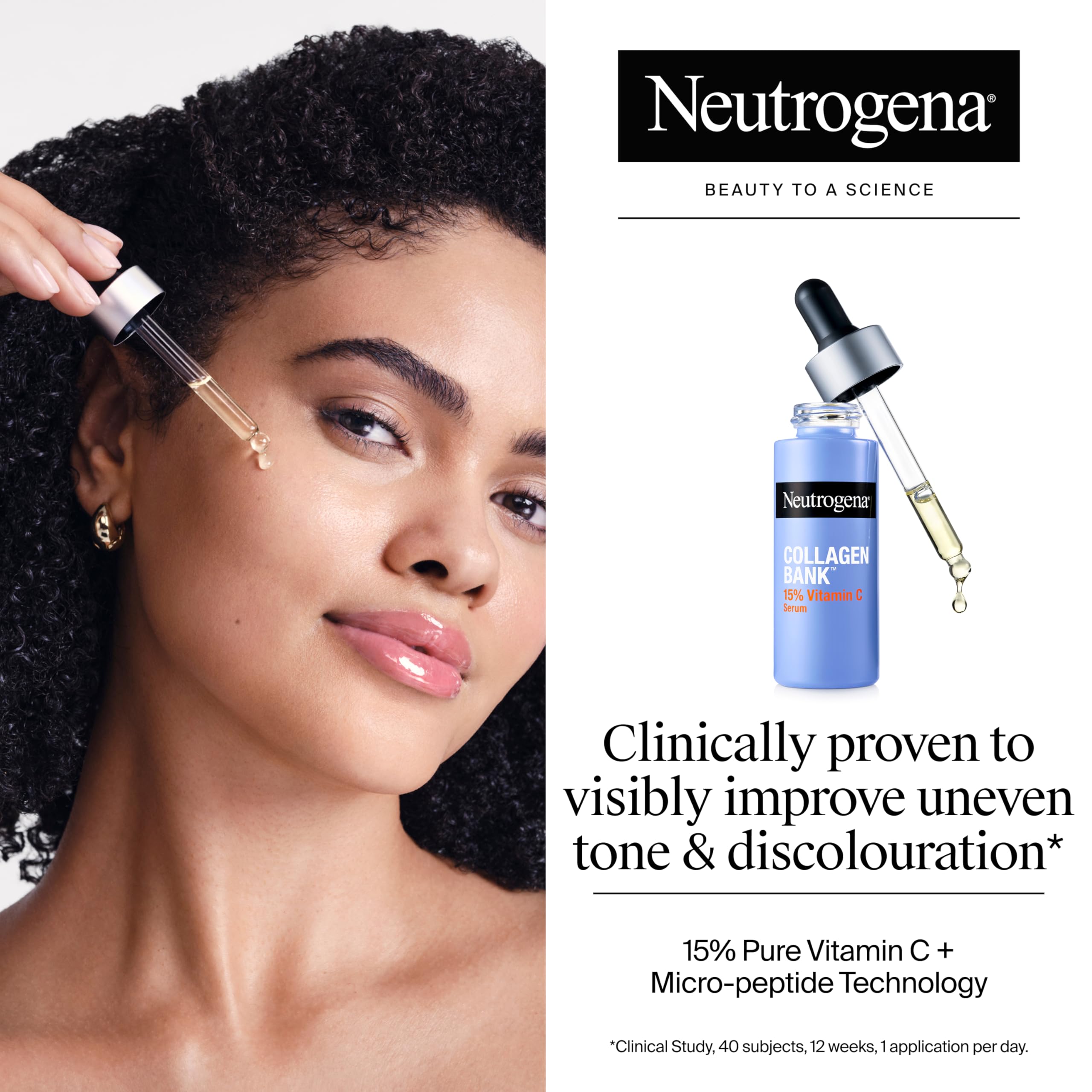 Neutrogena Collagen Bank Vitamin C Serum - 15% Pure Vitamin C, 15ml | Dermatologist Developed 2