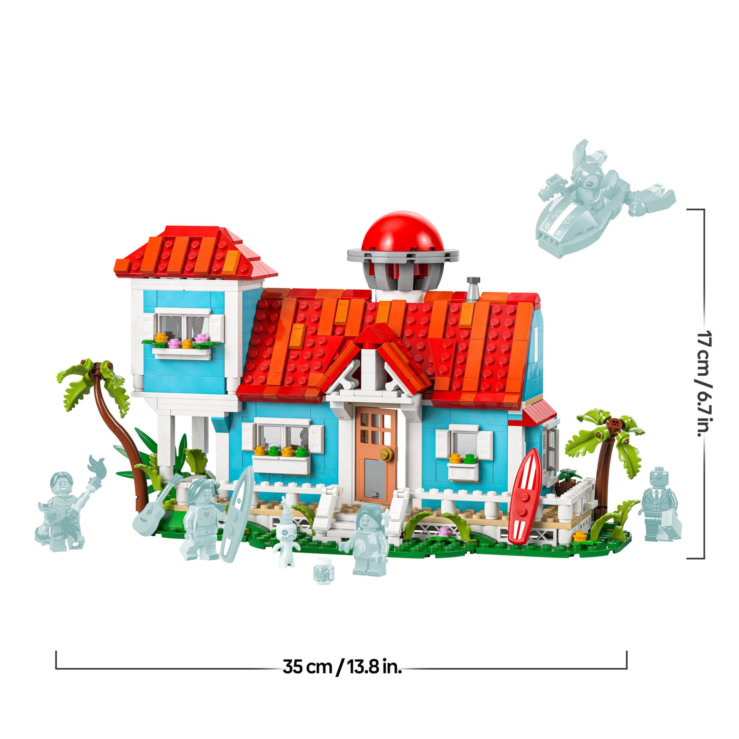 LEGO Disney Lilo and Stitch Beach House Building Set 43268 | Ages 9+ | 6 Rooms 9