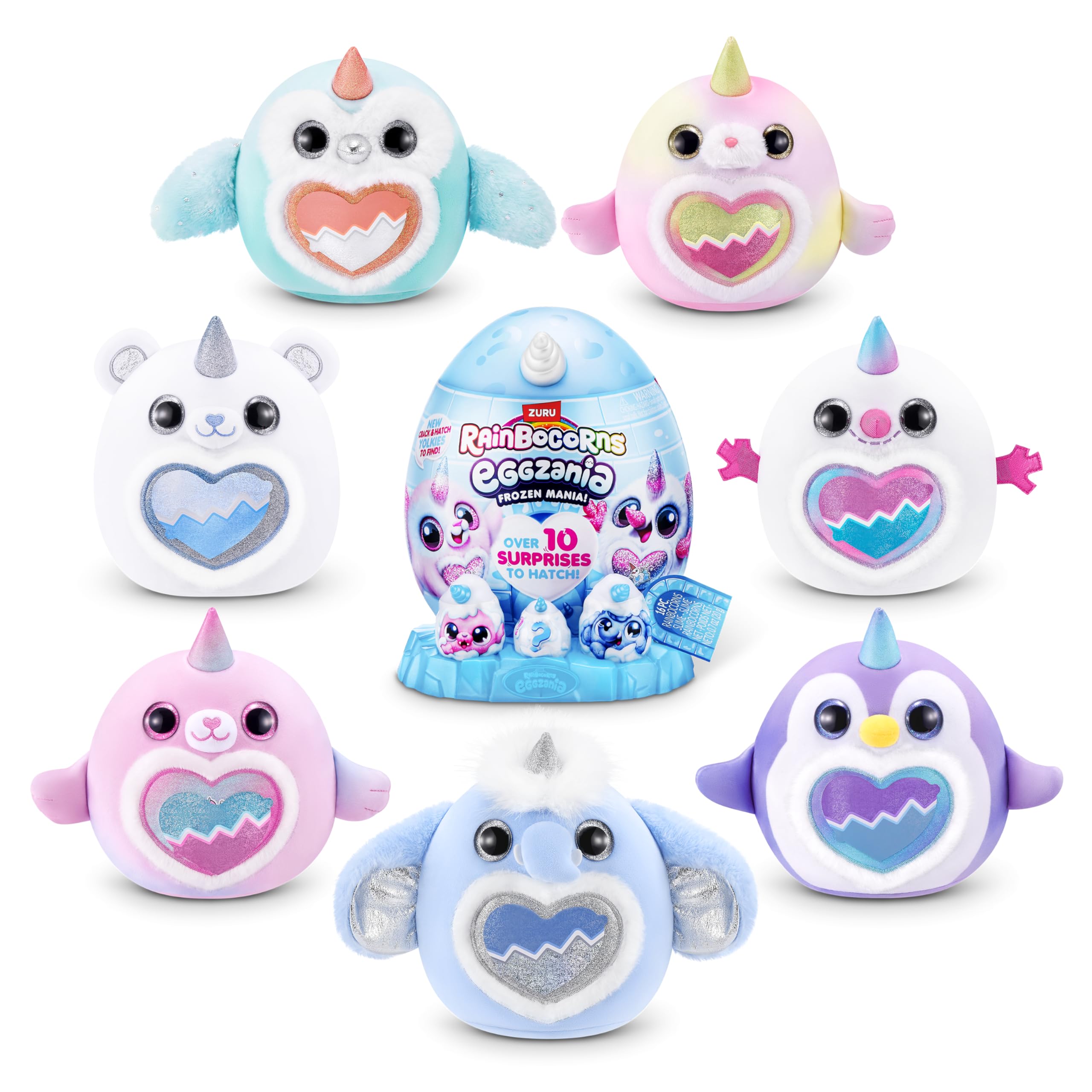 Rainbocorns Eggzania Easter Egg Surprise Frozencorn Mania Owl (ICEY-HOO) Soft Doll | Polyester | 400g