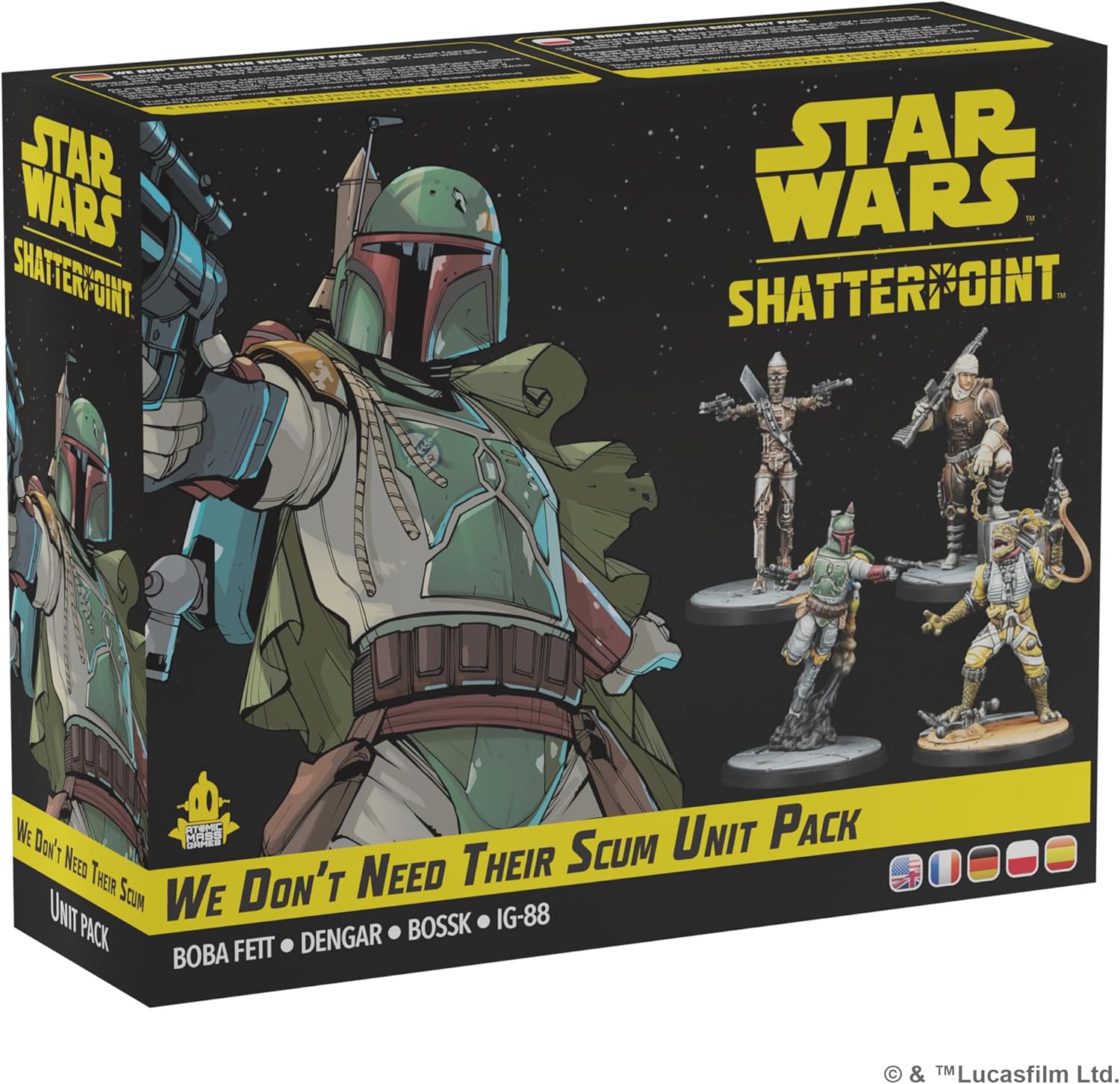 Atomic Mass Games Star Wars Shatterpoint We Don't Need Their Scum Squad Pack 1