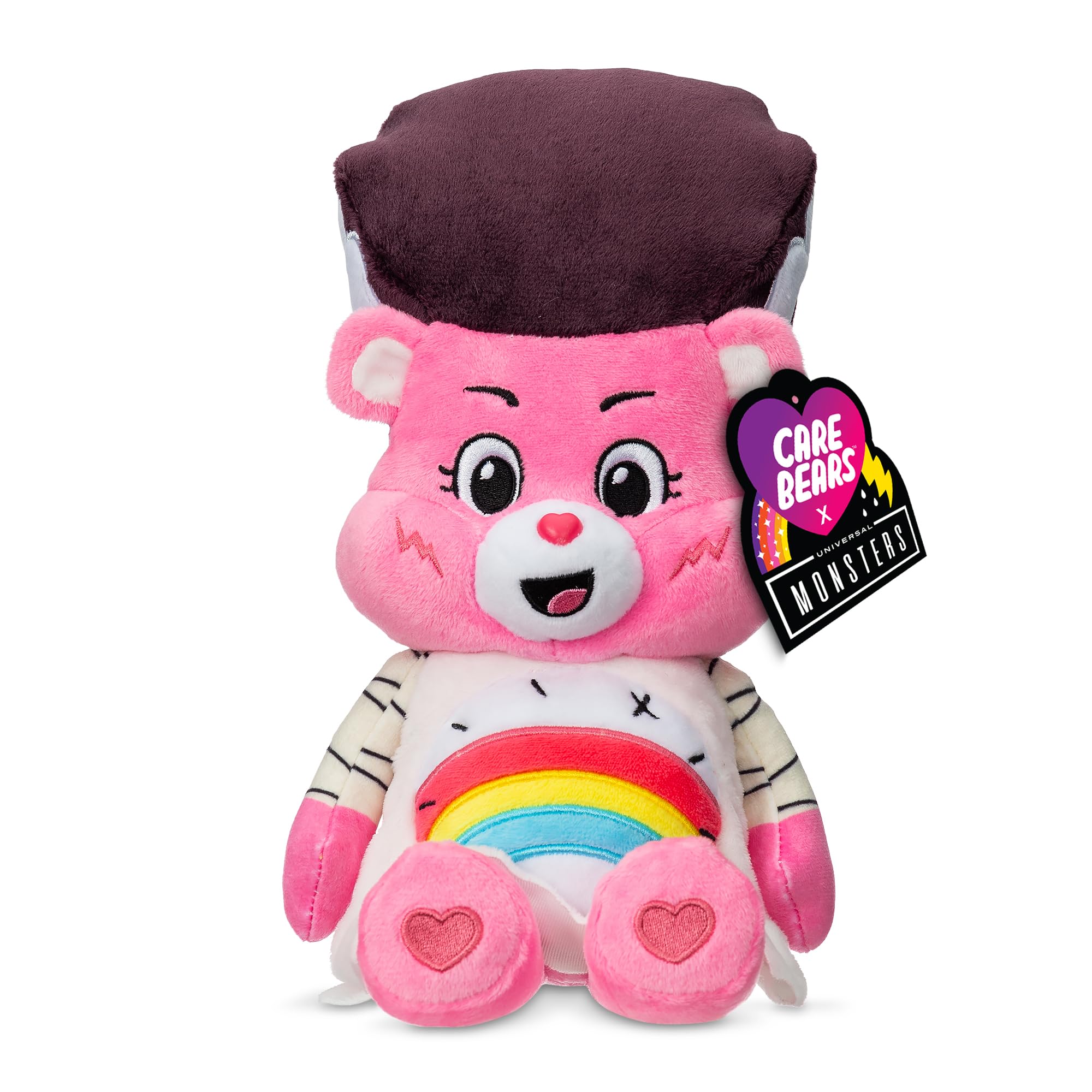 Care Bears Universal Monsters - Bride of Frankenstein Cheer Bear 22cm Plush Toy