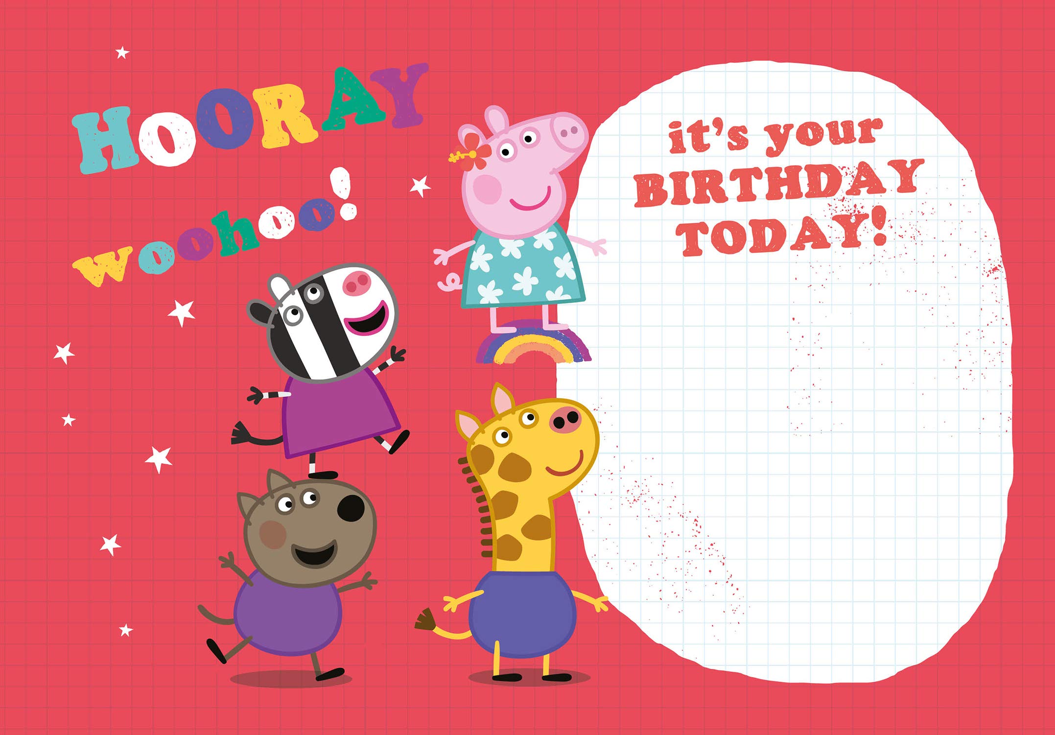 Danilo Promotions Peppa Pig Age 1 Birthday Card - FSC Certified Paper | 7x6 inch 3