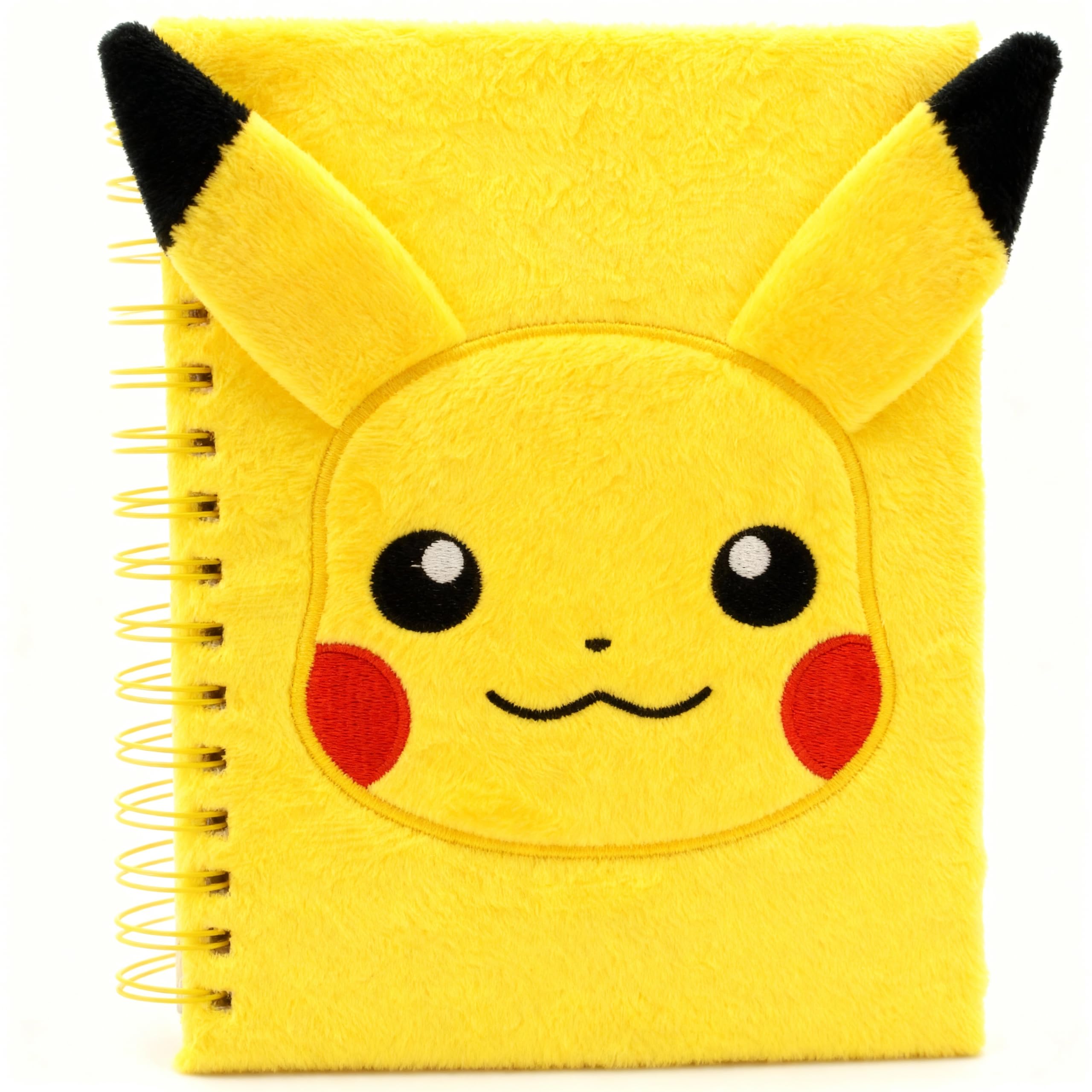 HOX Pokemon Pikachu Plush A5 Notebook - Soft Fluffy Cover | 80 Lined Pages | Spiral Bound 1