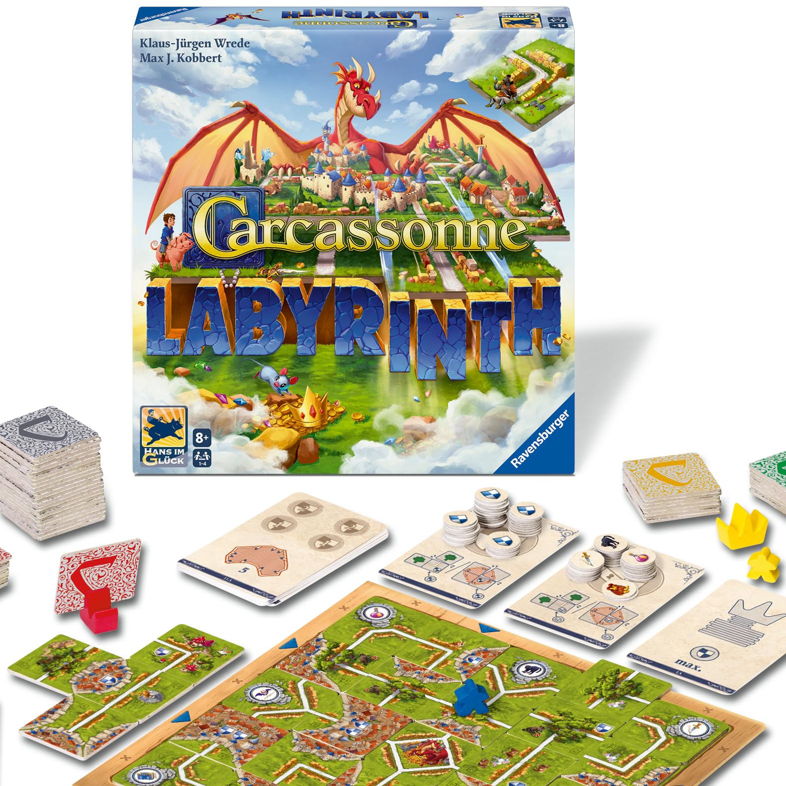 Ravensburger Carcassonne Labyrinth - Family Board Game for Ages 8+, 2-4 Players 1