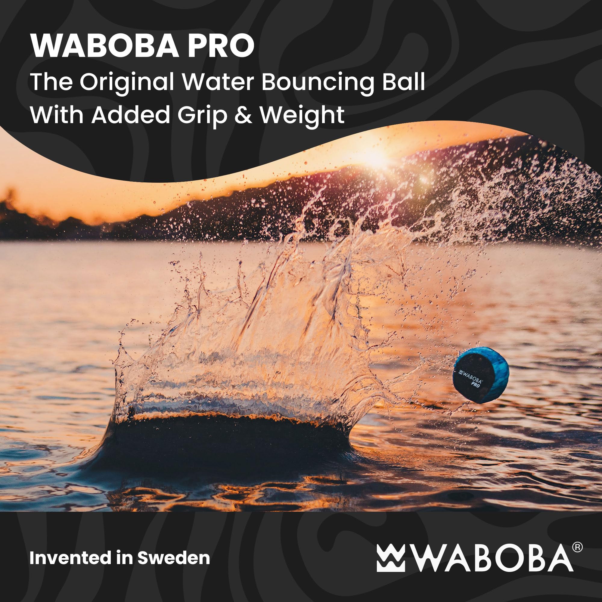 Waboba Pro Water Bouncing Ball - High Performance Skips & Bounces | 2.2 Inch | Ages 8+ 2