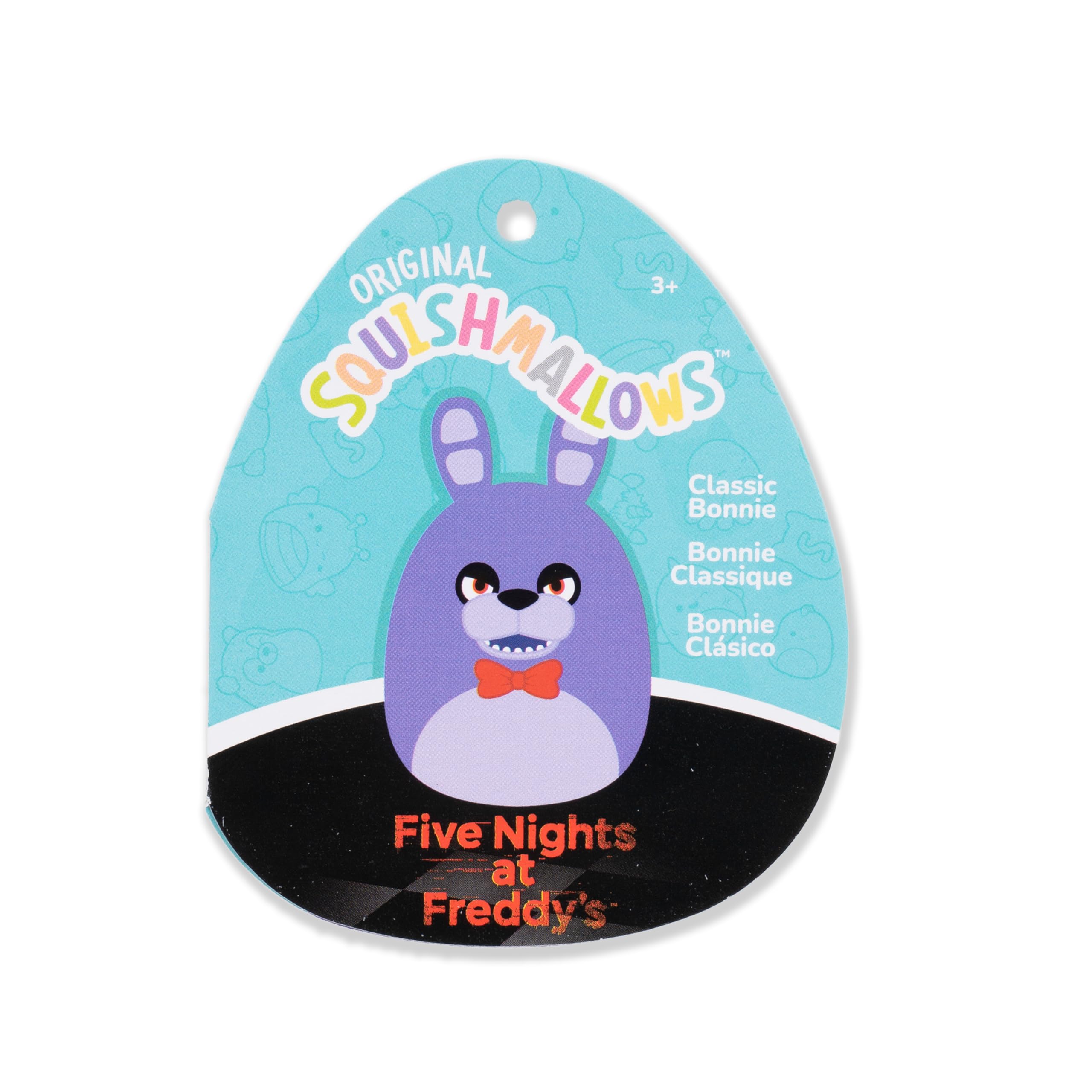 Squishmallows Five Nights at Freddy’s Classic Bonnie 8-Inch Plush | Polyester | Light Blue 6