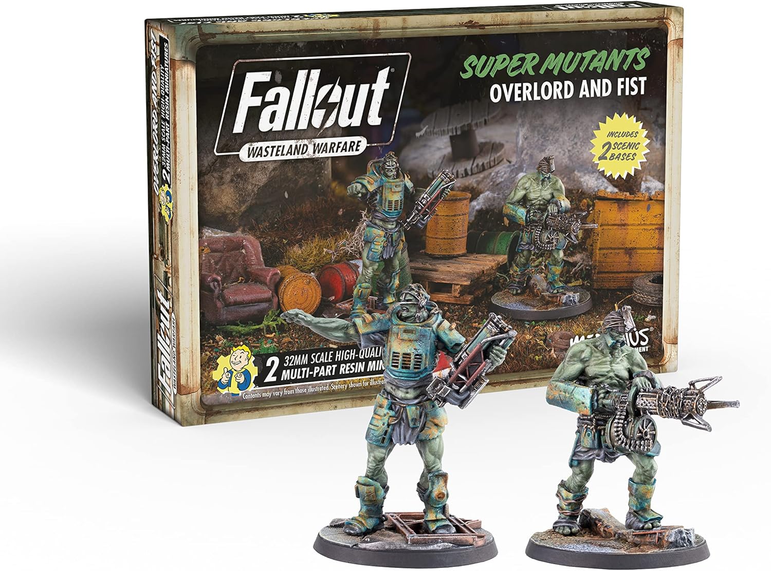 Modiphius Entertainment Fallout Wasteland Warfare Super Mutant Overlord Miniatures Set 1