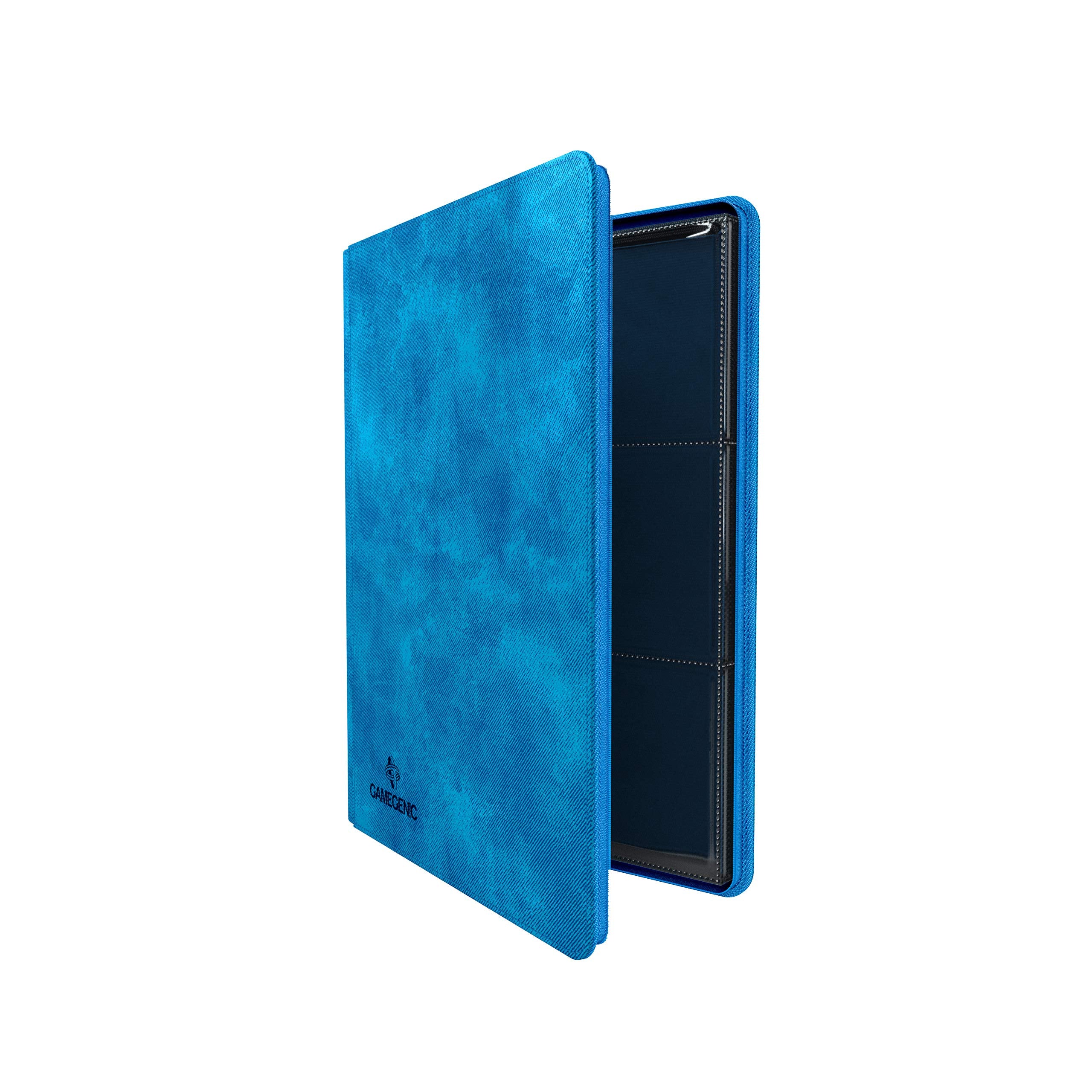 Gamegenic Zip-Up Album - 360 Card Capacity | Side-Loading Pockets | Blue