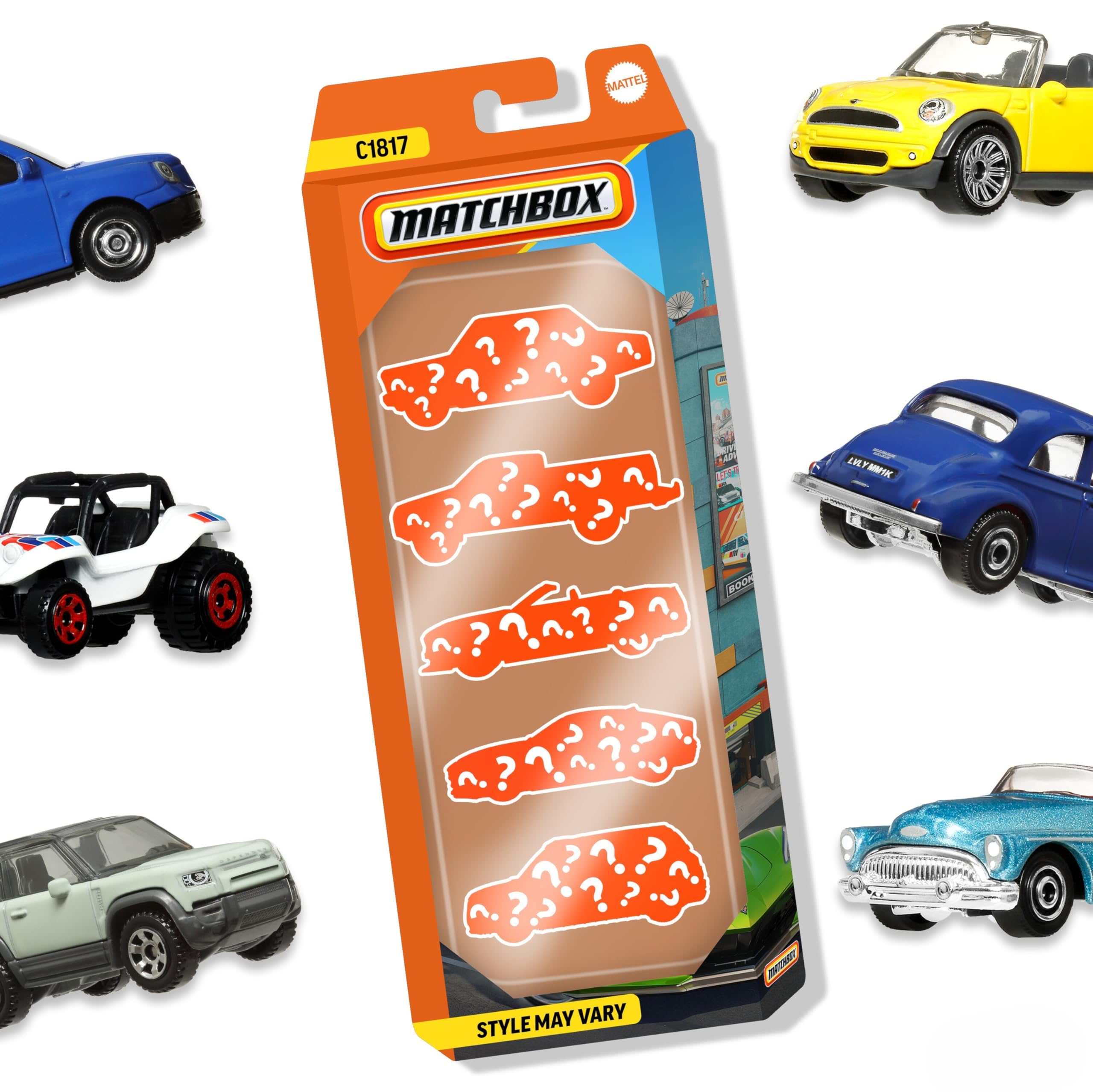 Matchbox Hero City 5 Car Pack - Die-Cast Metal Vehicles | 1:64 Scale | Ages 3+ 1