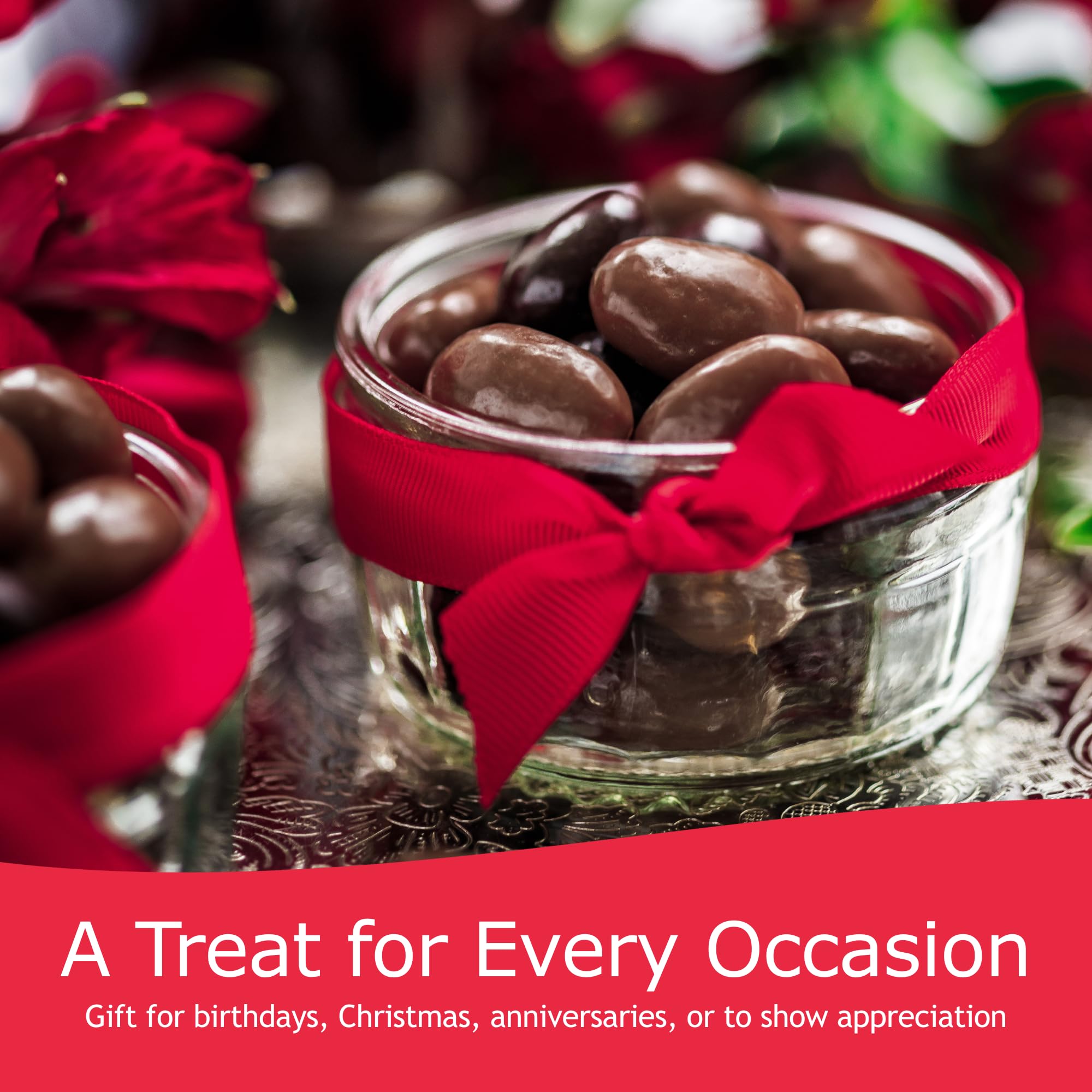 Rita Farhi Dark Chocolate Covered Brazil Nuts Gift Jar - Vegetarian, Palm Oil Free | 740g 4