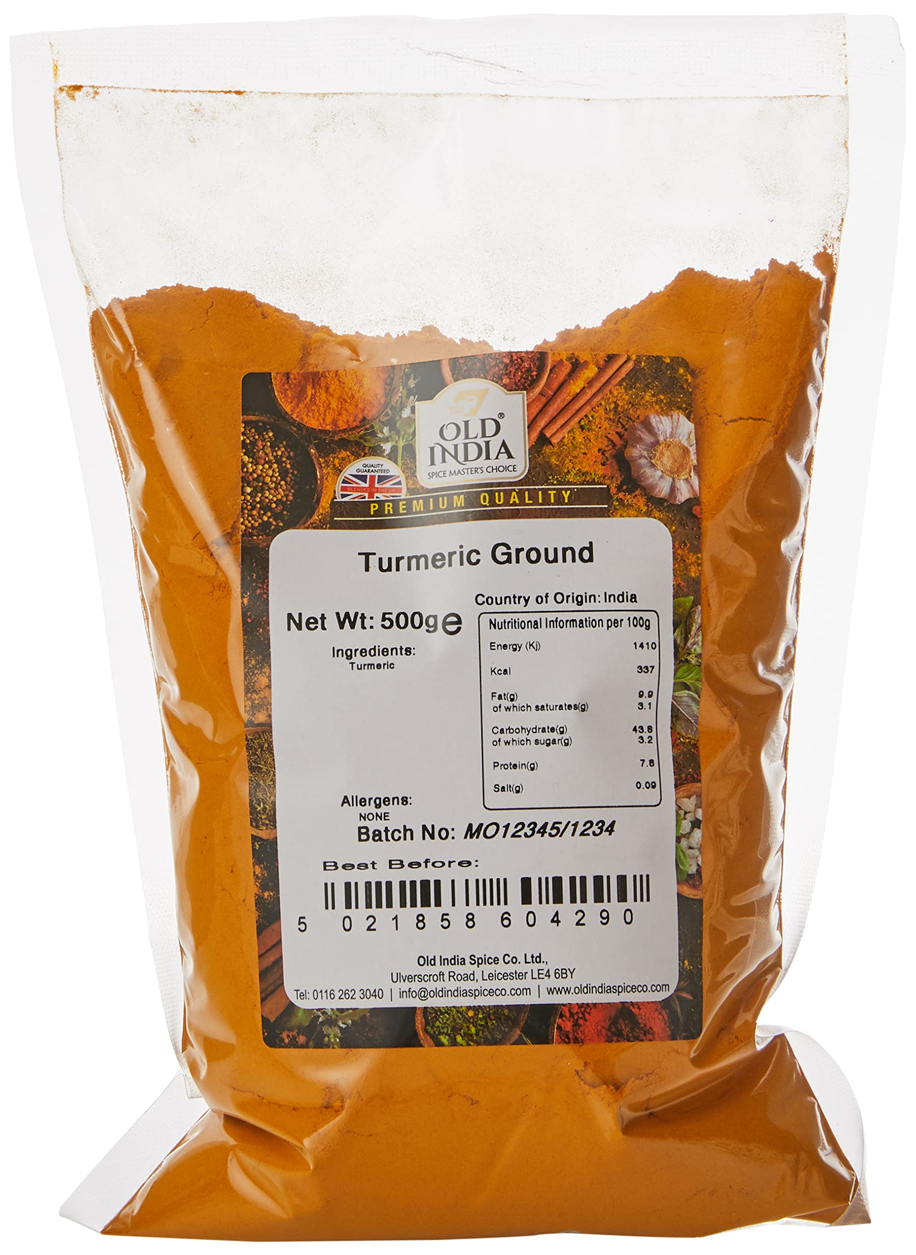 Old India Ground Turmeric Powder - 100% Natural, Additive & GMO Free | 500g 1