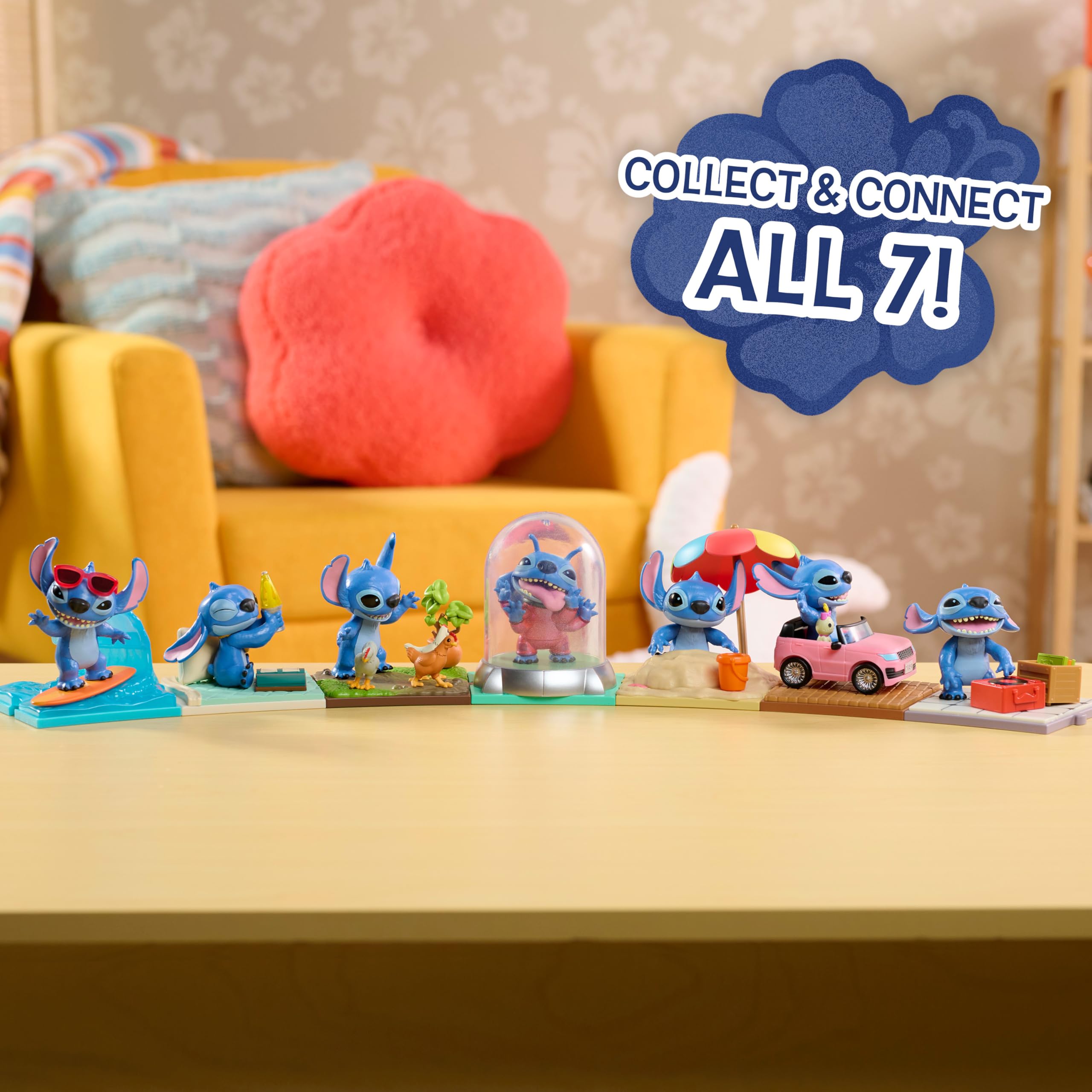 Just Play Disney Stitch Live-Action Movie Time 7.6 cm Collectible Figure - Blind Box Toy with Accessories, Ages 3+ 4