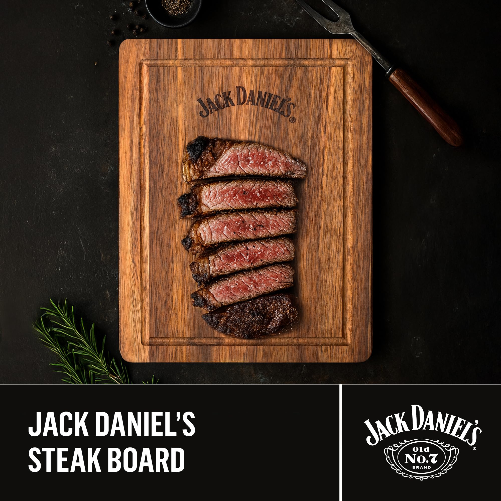 Jack Daniels - Steak Spice Set with Wooden Board & Basting Brush 8