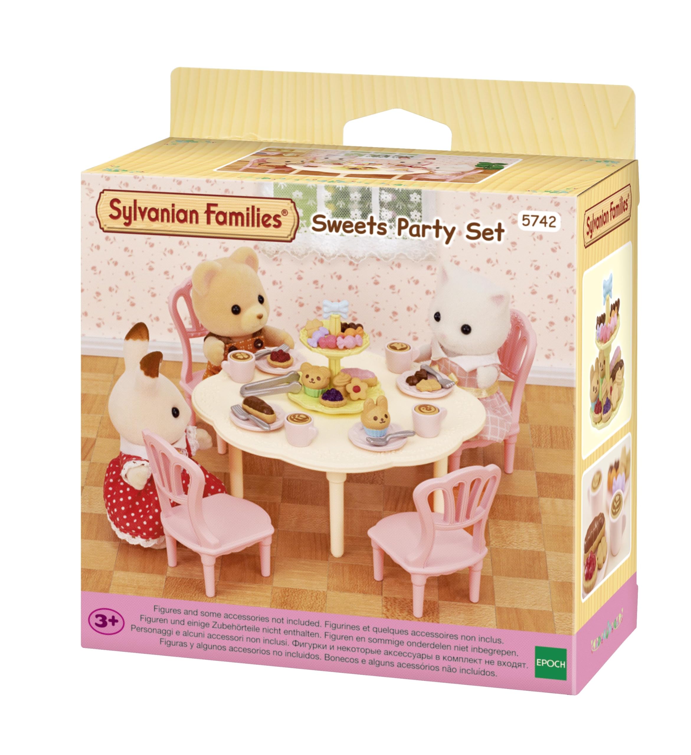 Sylvanian Families Sweets Party Set 5742 - 30-Piece Dollhouse Playset for Ages 3+ 2