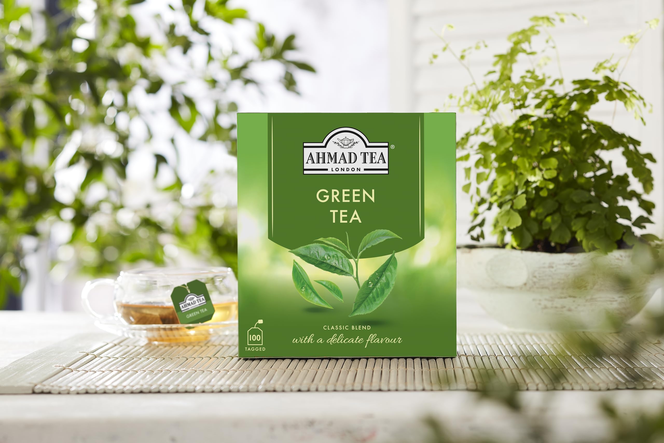 Ahmad Tea Pure Green Tea - 100 Teabags | Gluten Free | UK Origin 3