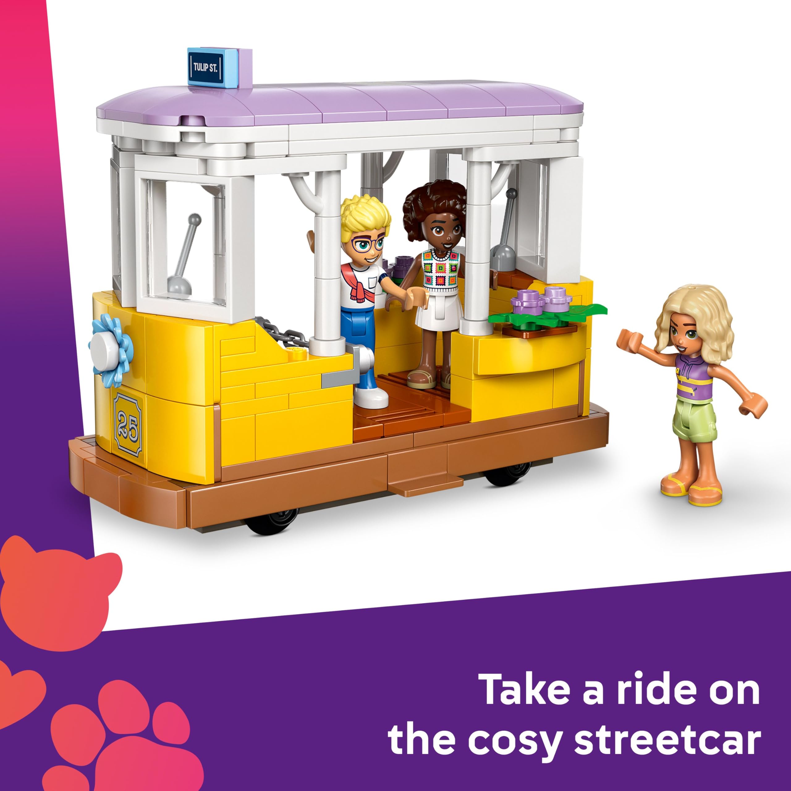 LEGO Friends Plant Café & Flower Shop - Building Set with 4 Mini Dolls and Tram, 1138 Pieces 6