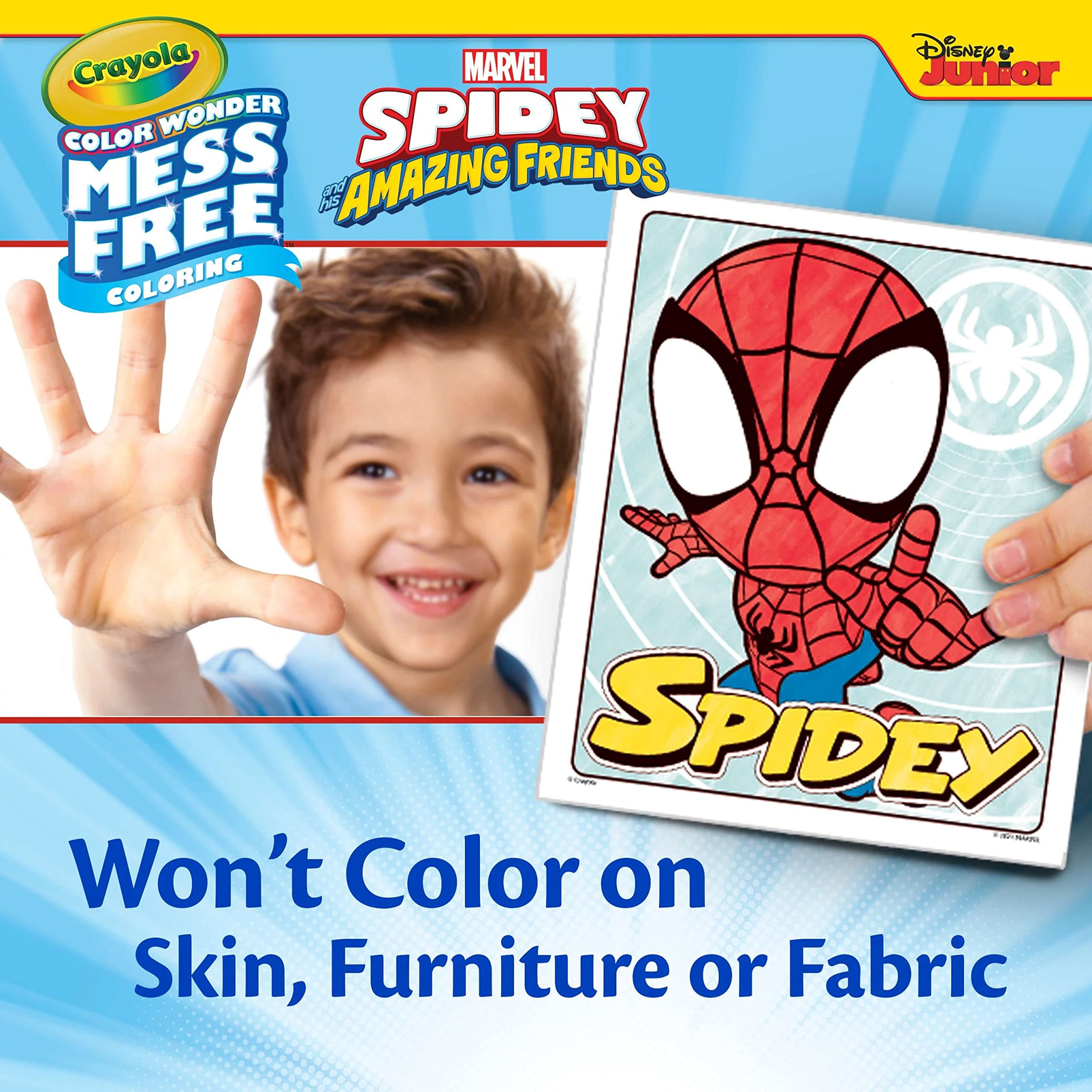 CRAYOLA Color Wonder Spidey and His Amazing Friends Mess-Free Coloring Kit | 23 Piece Set | Ages 3+ 6