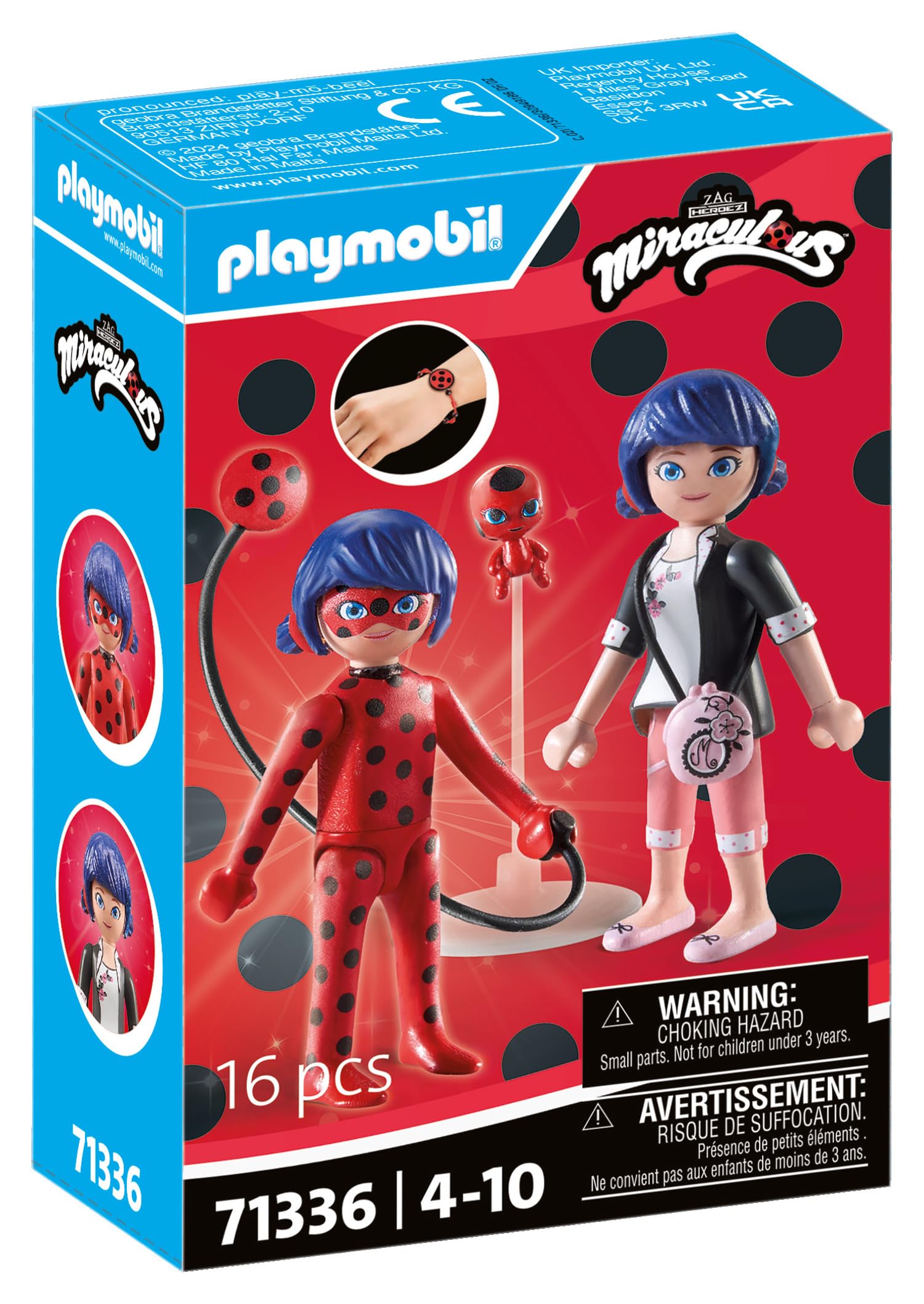 Playmobil Miraculous: Marinette & Ladybug Playset 71336 - Ages 4+