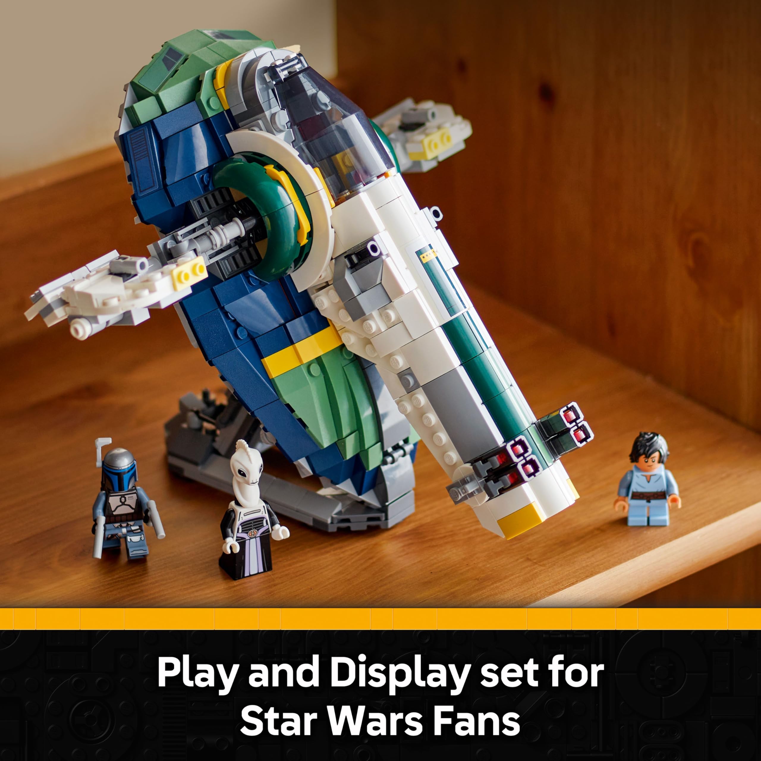LEGO Star Wars 75433 Jango Fett's Starship Building Set for Ages 9+ | 3 Minifigures 6