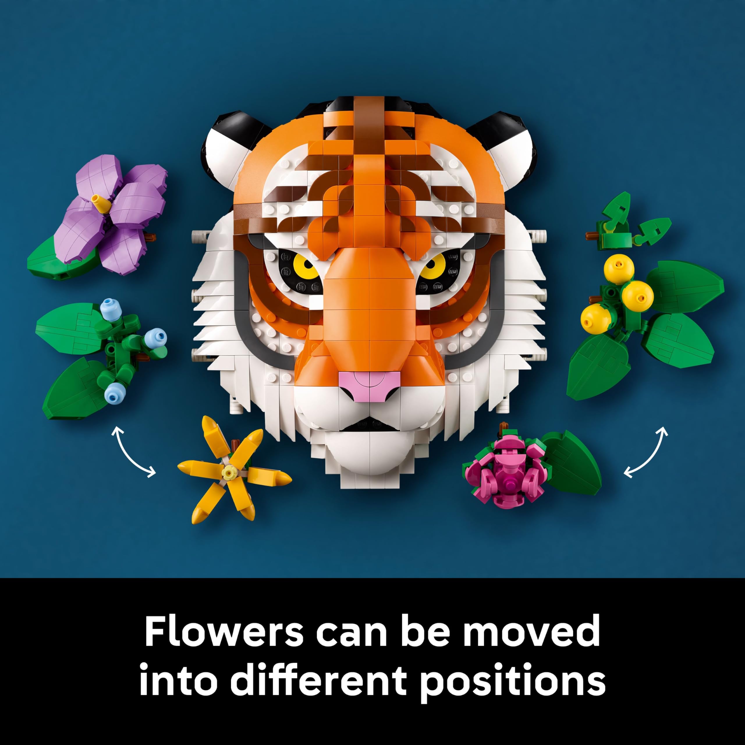 LEGO Art The Fauna Collection - Tiger 31217 | Buildable 3D Wall Art | 744 Pieces | Ages 18+ 4