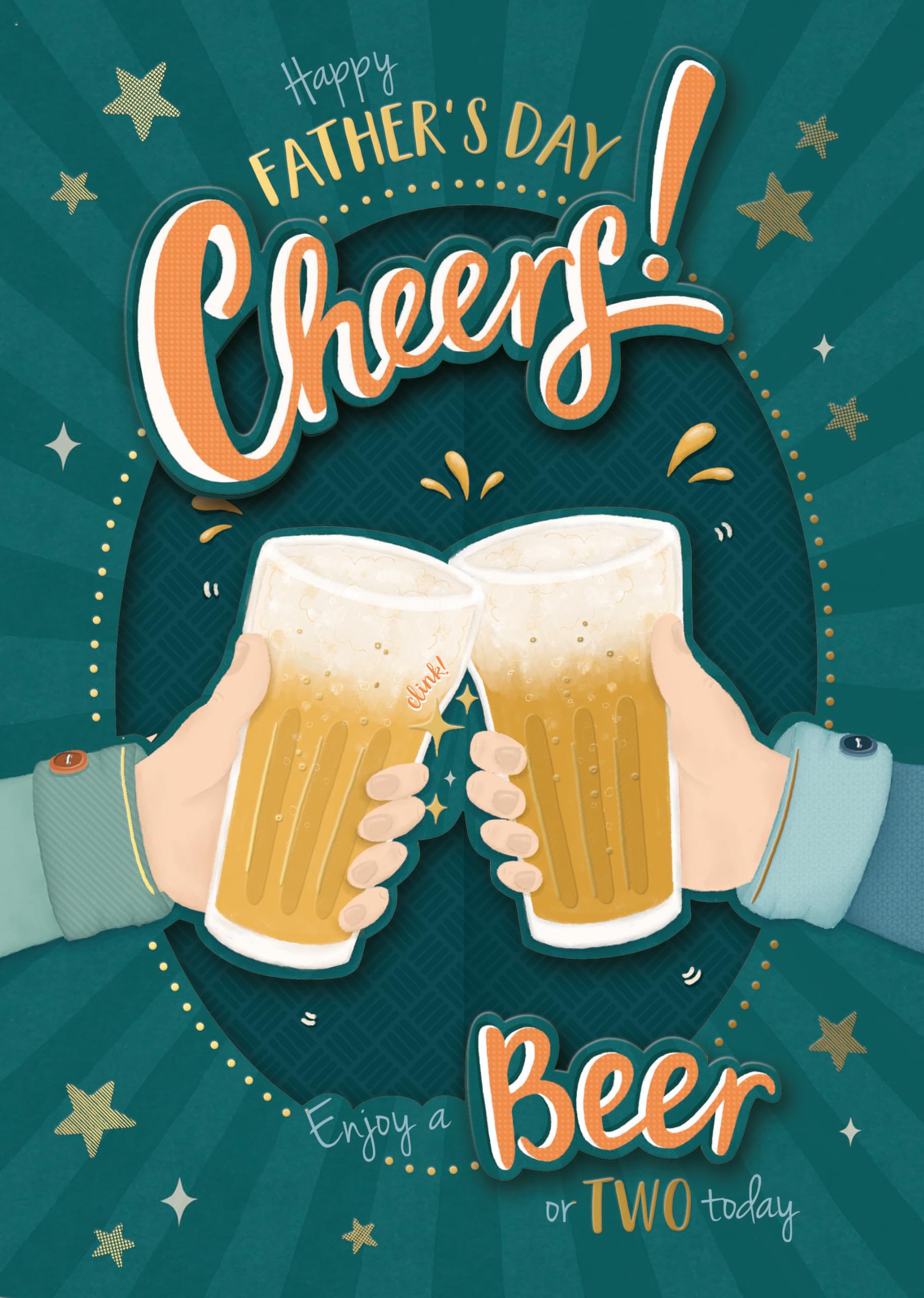 Me To You Wishing Well Fold Out Beer Cheers Father's Day Card | 7 x 10 Inches 1