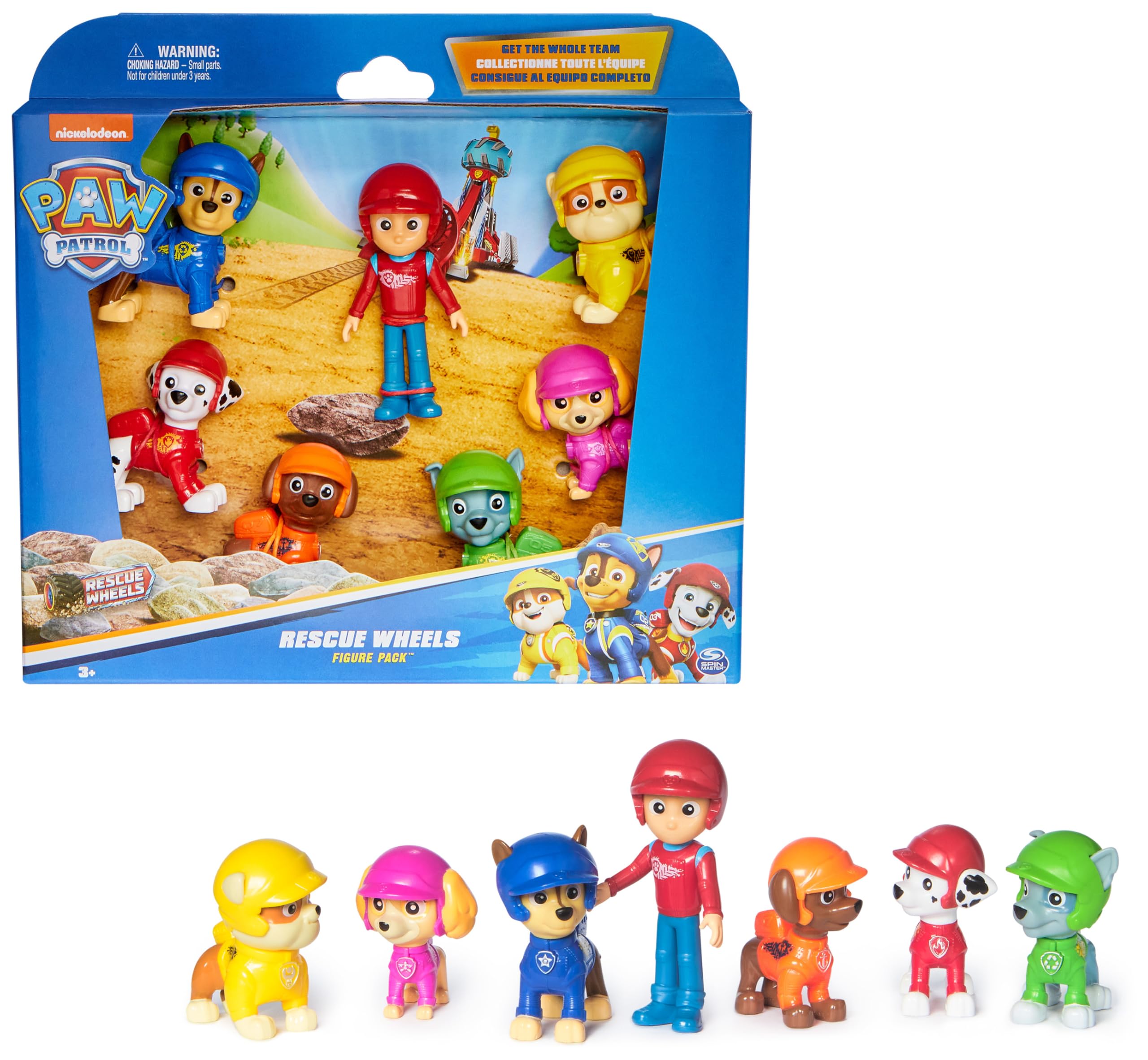 Paw Patrol Rescue Wheels Gift Pack - 7 Collectible Action Figures with Rescue Wheels Uniforms
