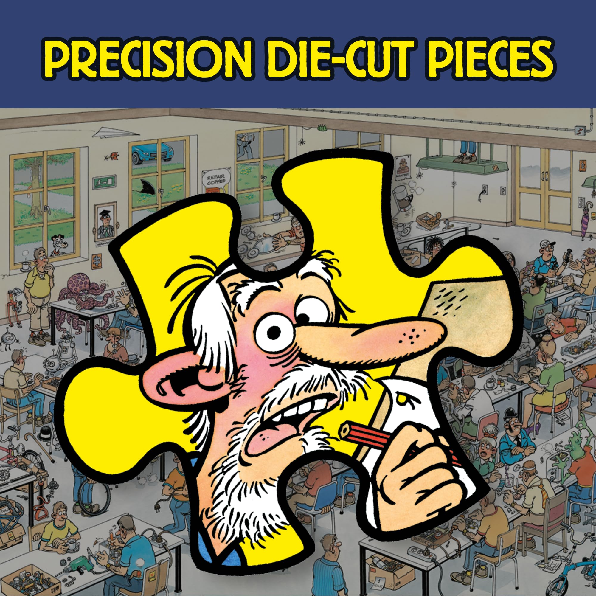 Jan van Haasteren Can We Fix It? - 1000 Piece Adults Jigsaw Puzzle | 68cm x 49cm 7