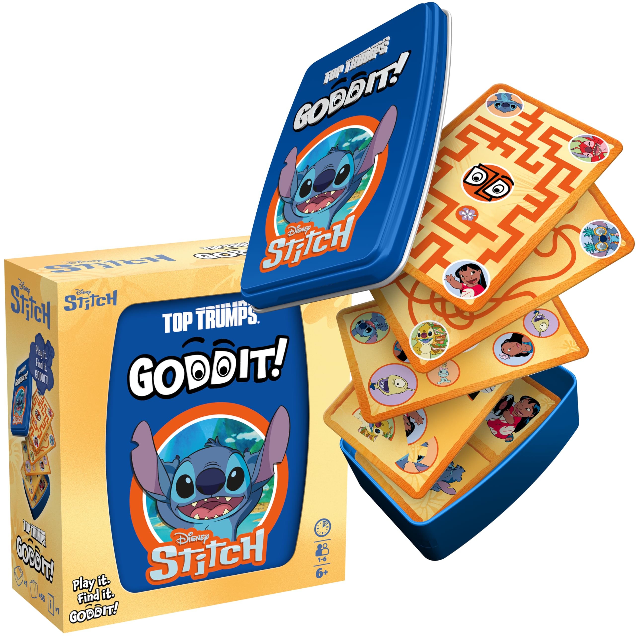 Top Trumps Stitch Goddit! Card Game for Kids and Adults Family Game Travel 10