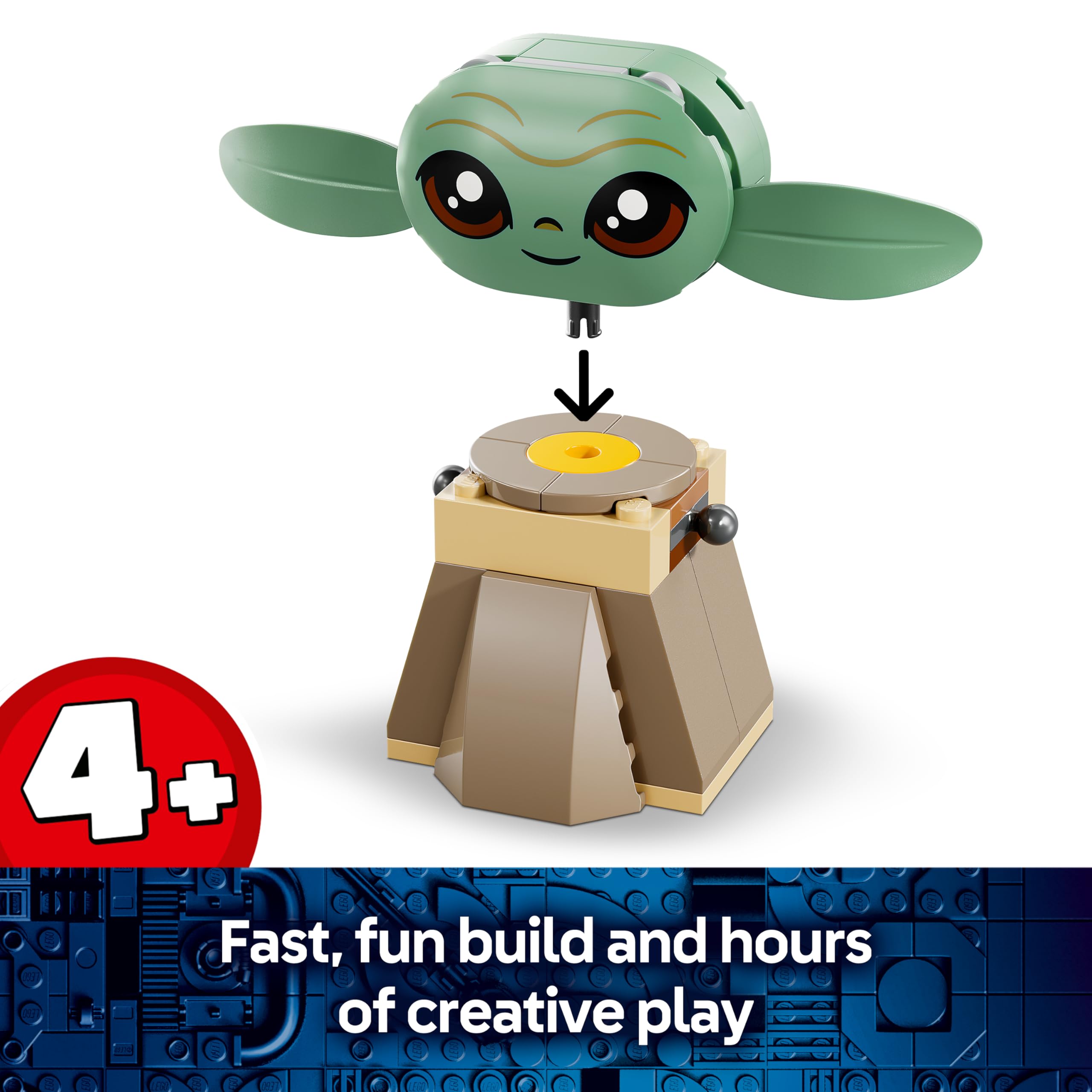 LEGO Star Wars Grogu's Homestead Building Set 75443 for Ages 4+ | Includes Posable Grogu Figure 3