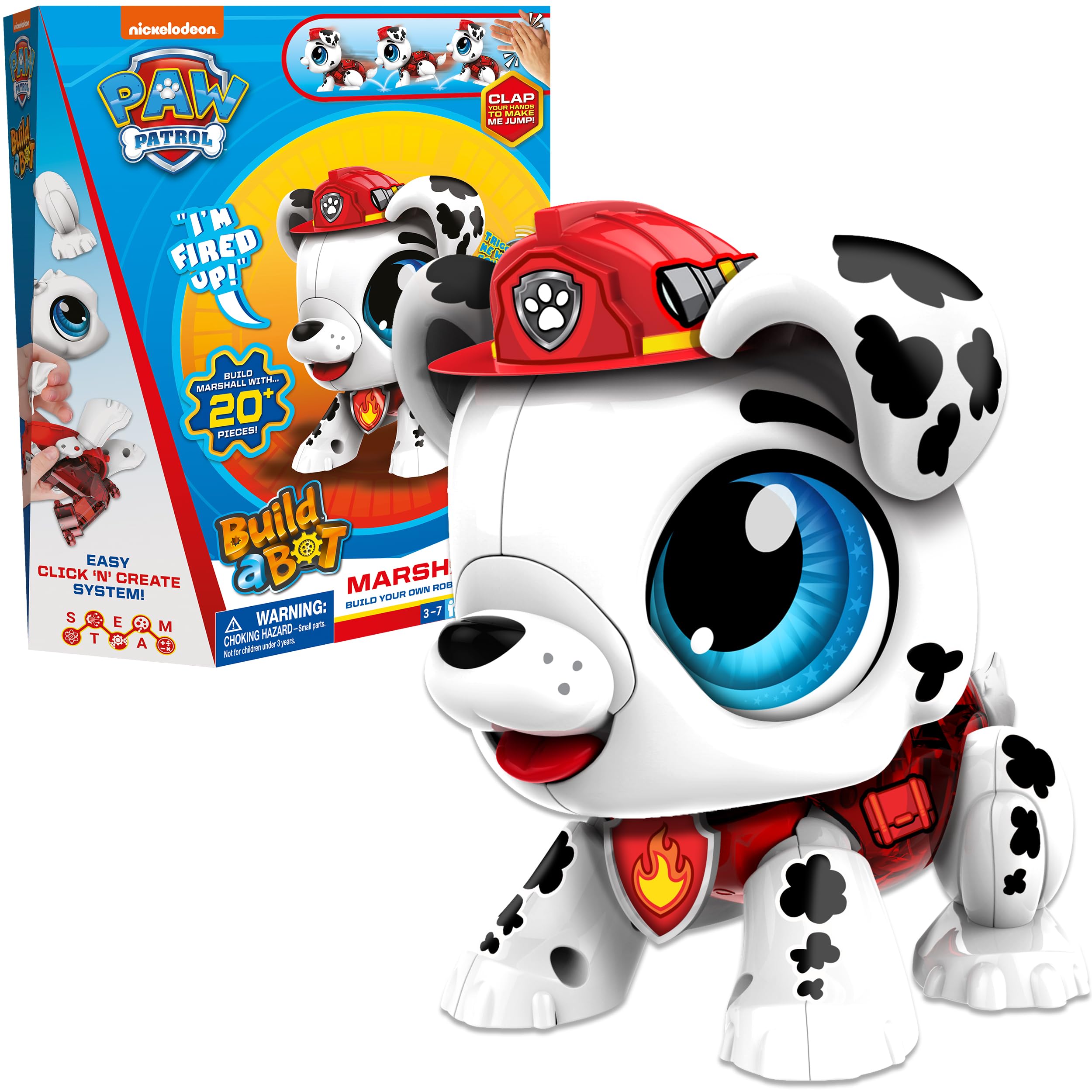Build-a-Bot: Paw Patrol - Marshall | Interactive Robot Building Kit for Kids 3+ 7