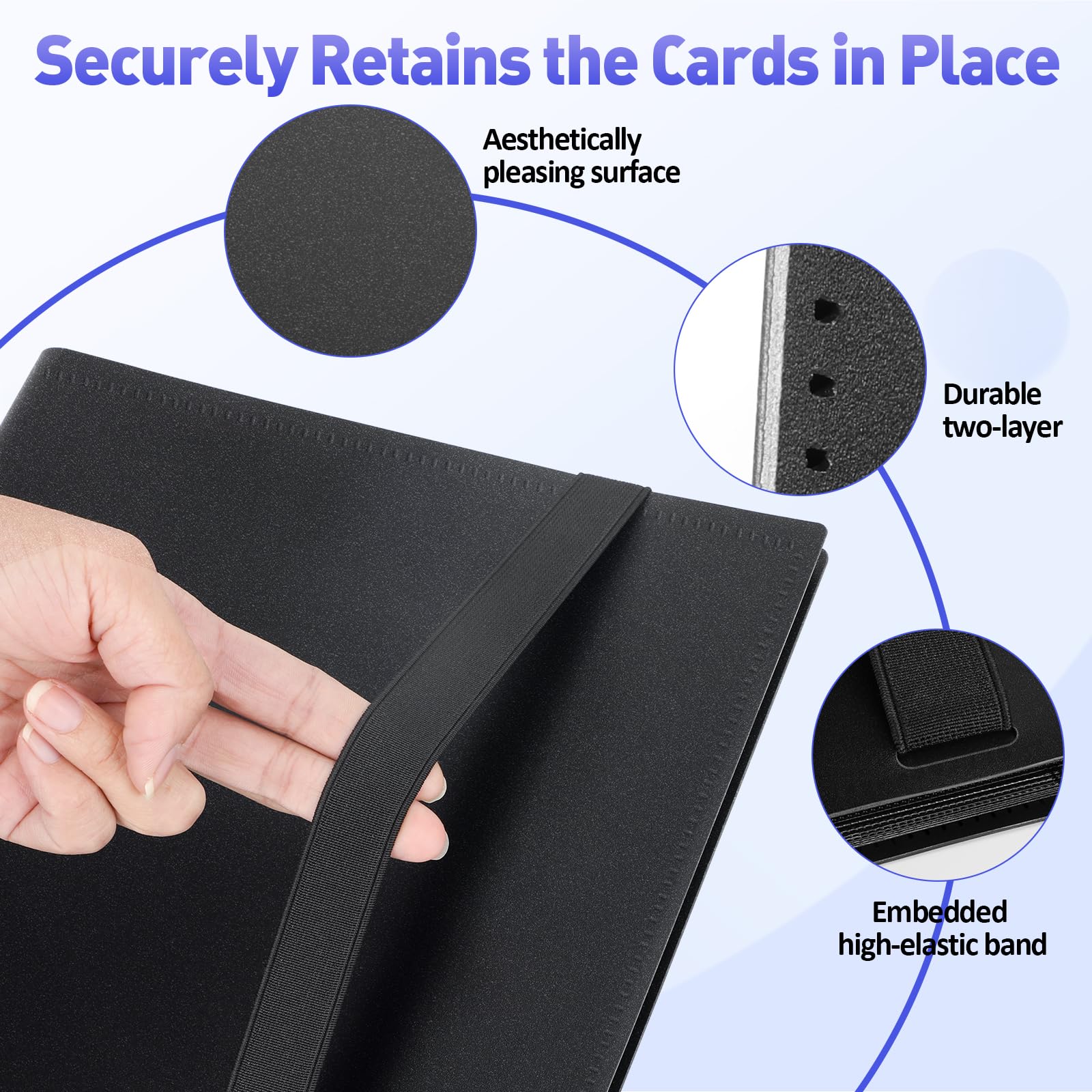 Euqvunn Trading Card Binder - 432 Pockets, Side-Loading, Archival Safe PP 7