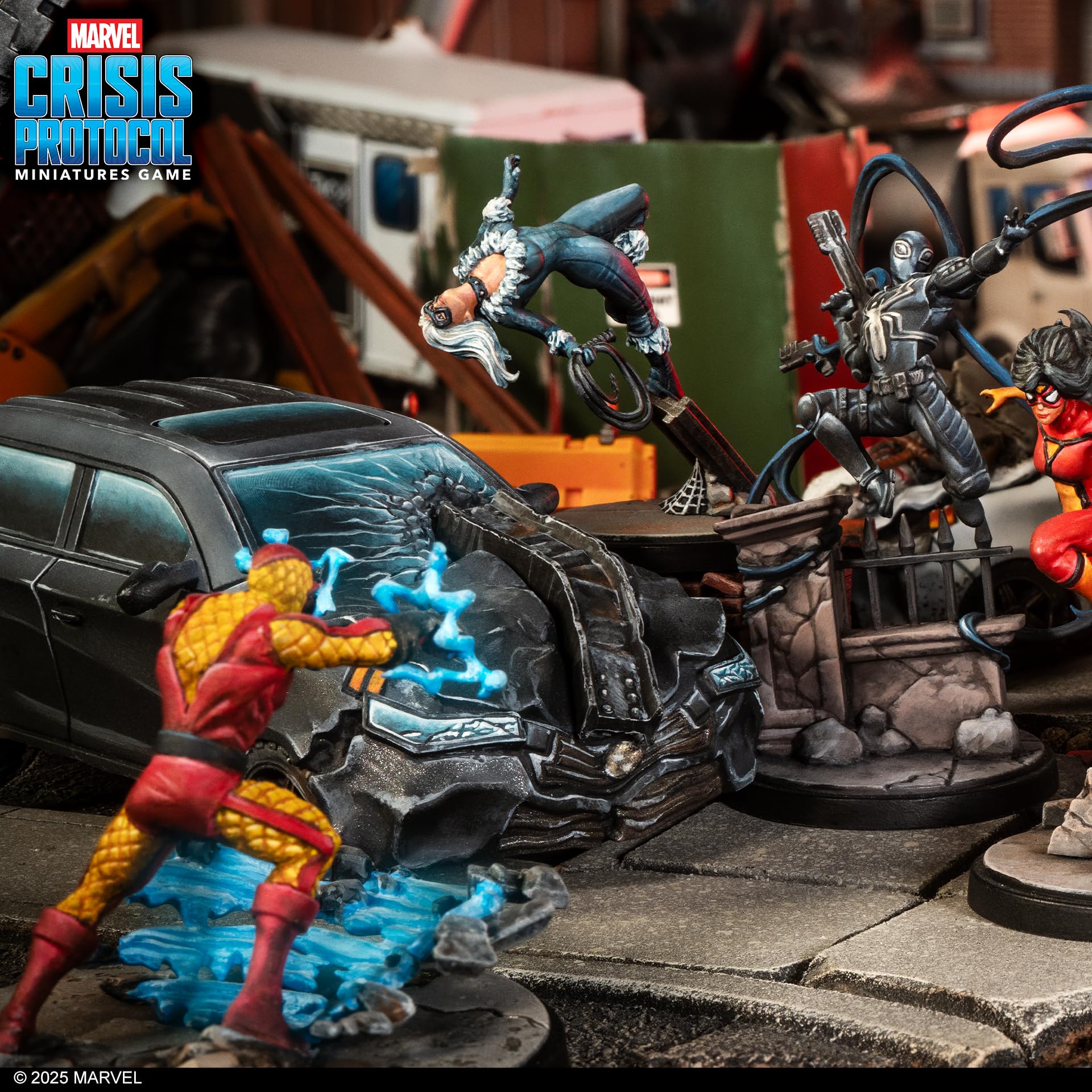 Asmodee Marvel: Crisis Protocol - Web-Swinging Heroes Affiliation Pack | 4 Miniatures | Ages 14+ 6